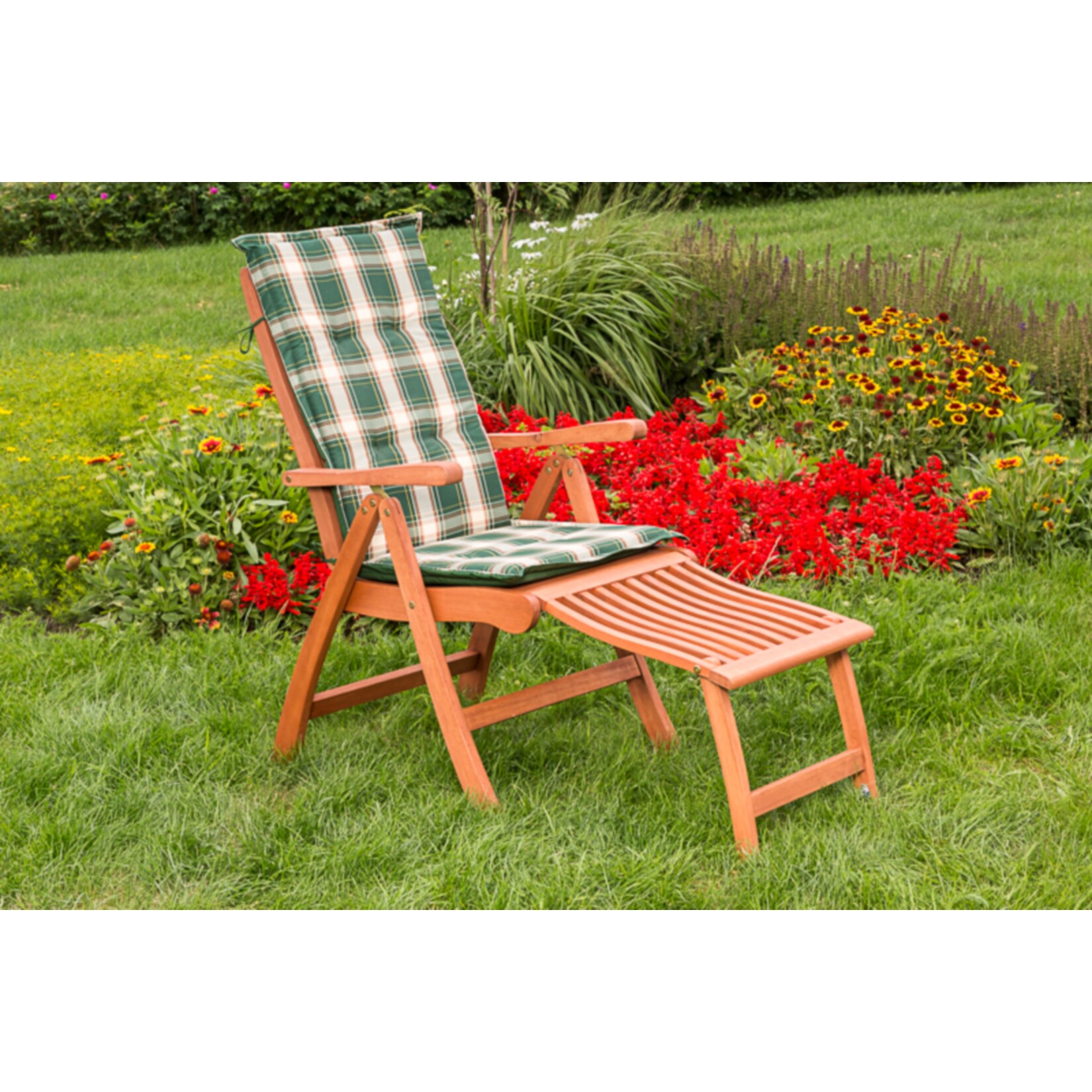 Merxx Klappsessel Maracaibo 2-tlg., inkl.Fu&szlig;teil + Auflage 