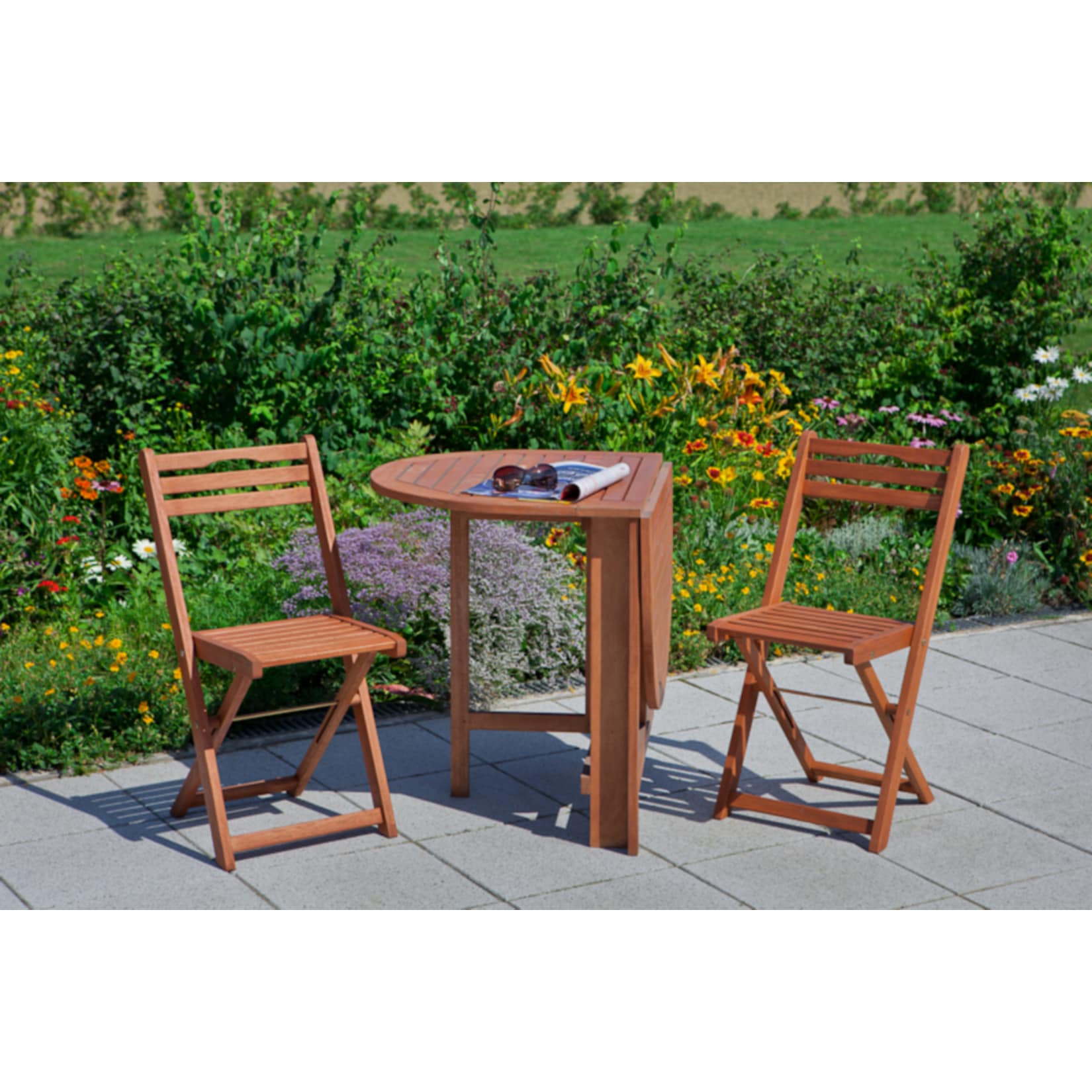 Merxx Balkonset Porto, 3-tlg. rund 