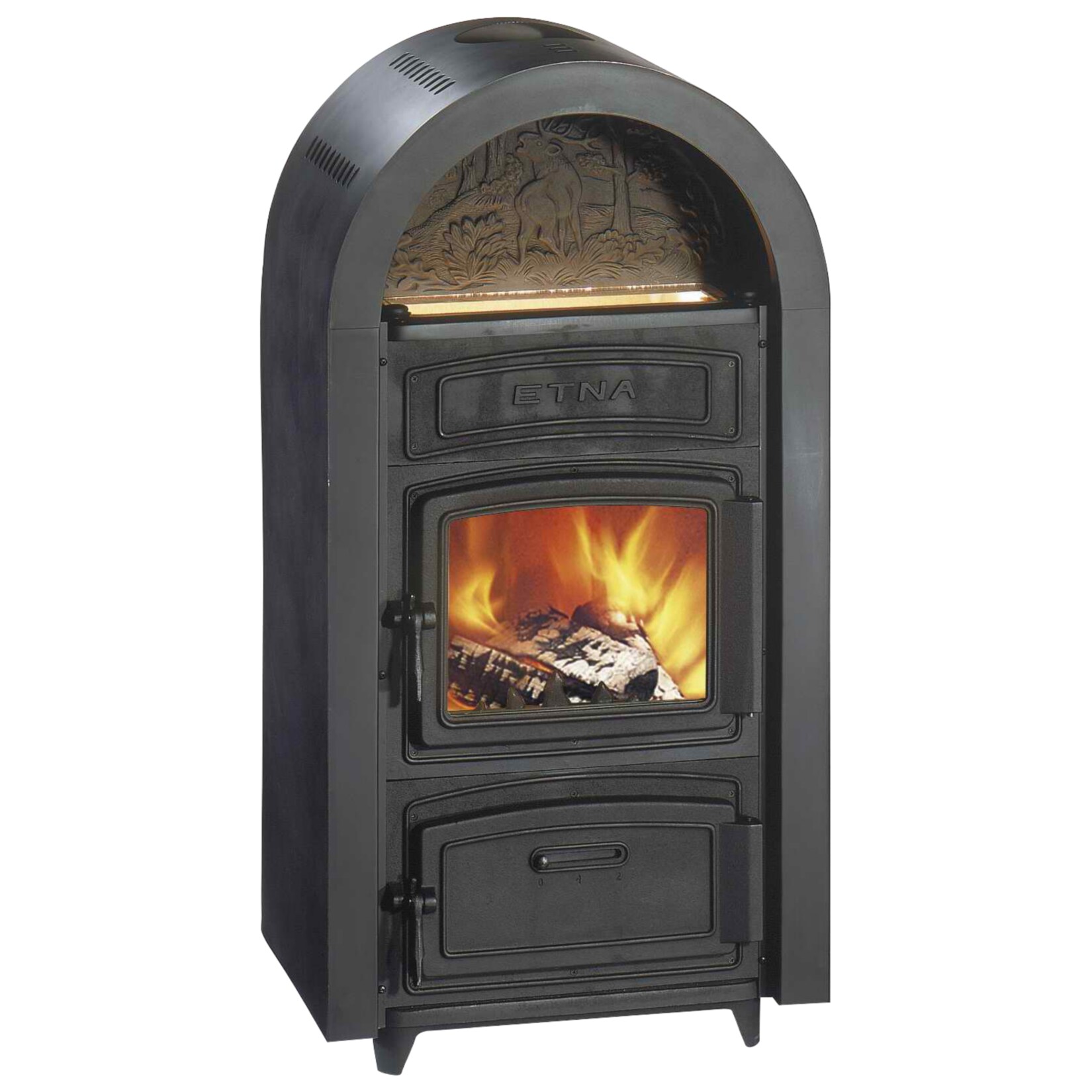 WAMSLER H&uuml;ttenofen Etna - Gusseisen schwarz, 9 kW 