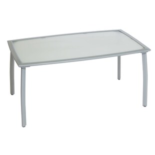 Merxx Alu Gartentisch Carrara mit Glasplatte, rechteckig 