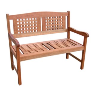 Merxx Gartenbank Lima aus Eukalyptusholz, 2-sitzer 