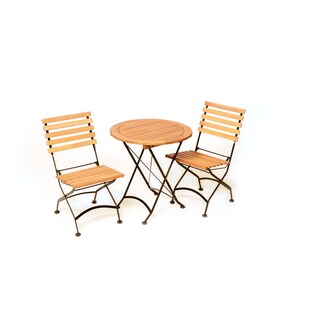 Merxx Balkonset Schlossgarten 3tlg. (Klappstühle ohne Armlehnen) 