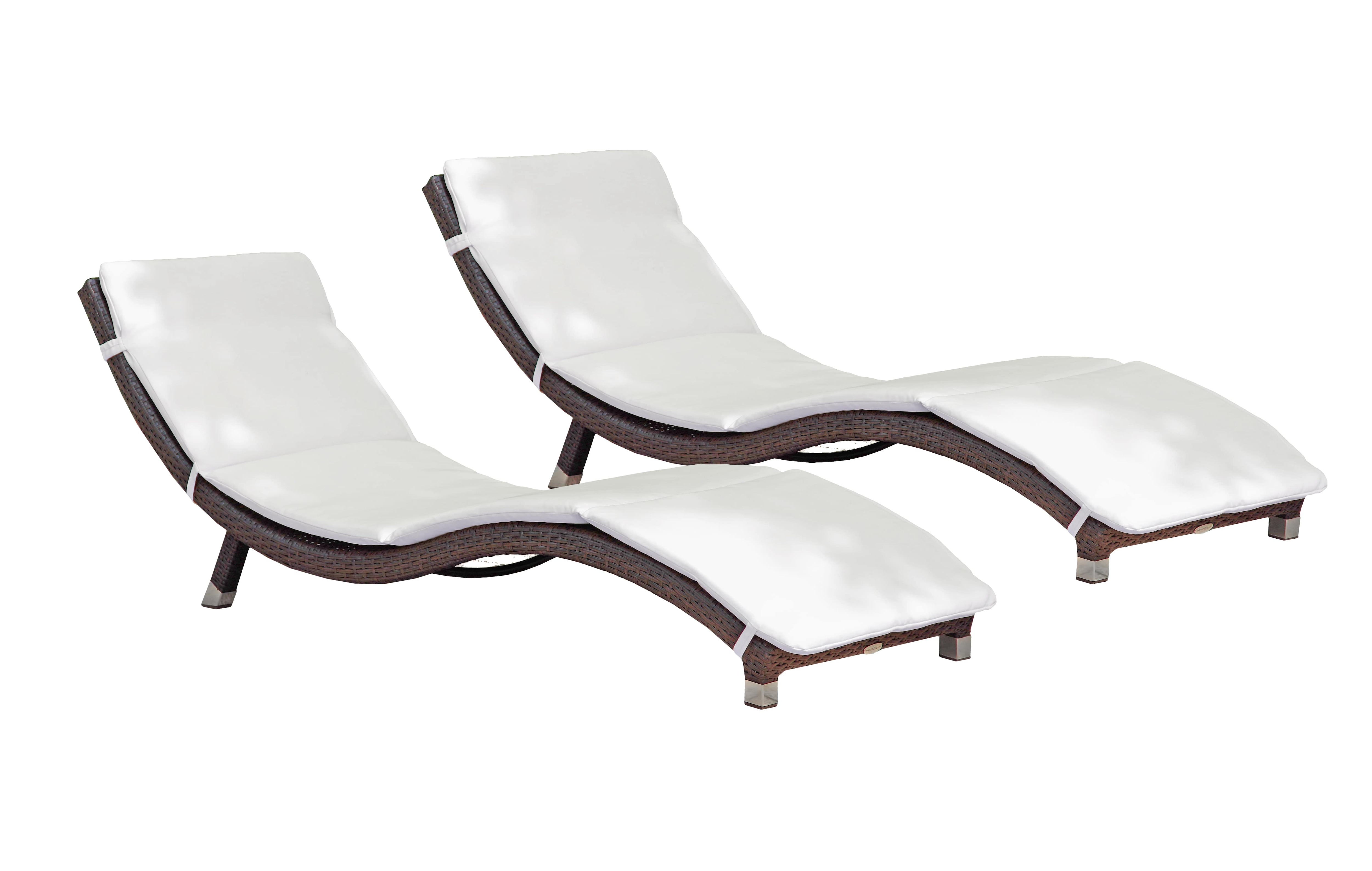 Garden Pleasure Sonnenliege Caracas, 2er-Set inkl. Auflage 
