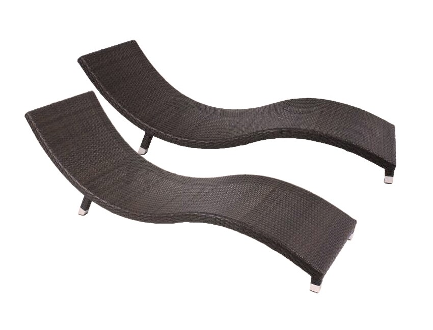 Garden Pleasure Sonnenliege Caracas, 2er-Set ohne Auflage 