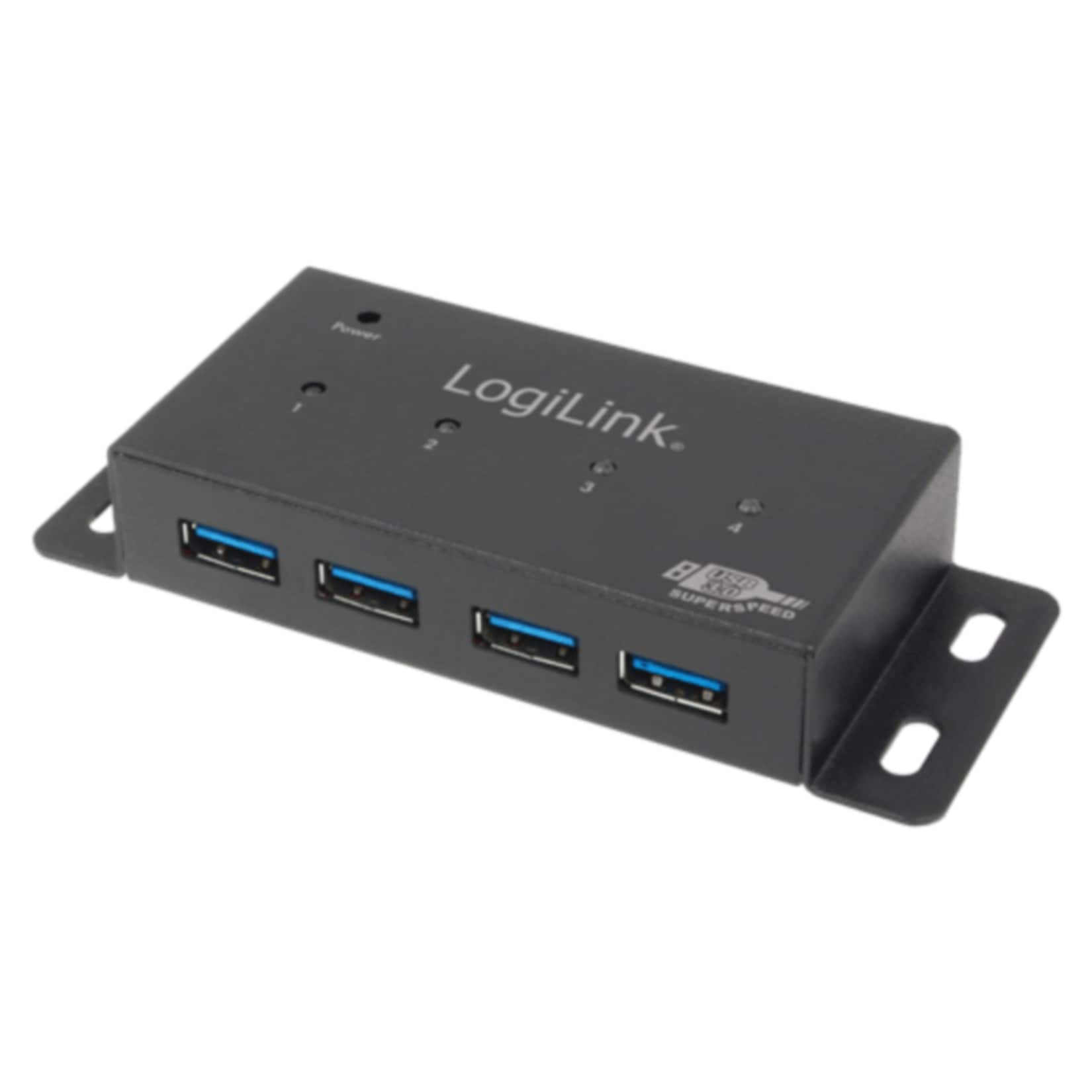 LogiLink UA0149 USB 3.0 HUB, 4-Port, Metall Geh&auml;use 