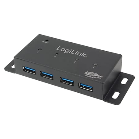 LogiLink UA0149 USB 3.0 HUB, 4-Port, Metall Gehäuse 