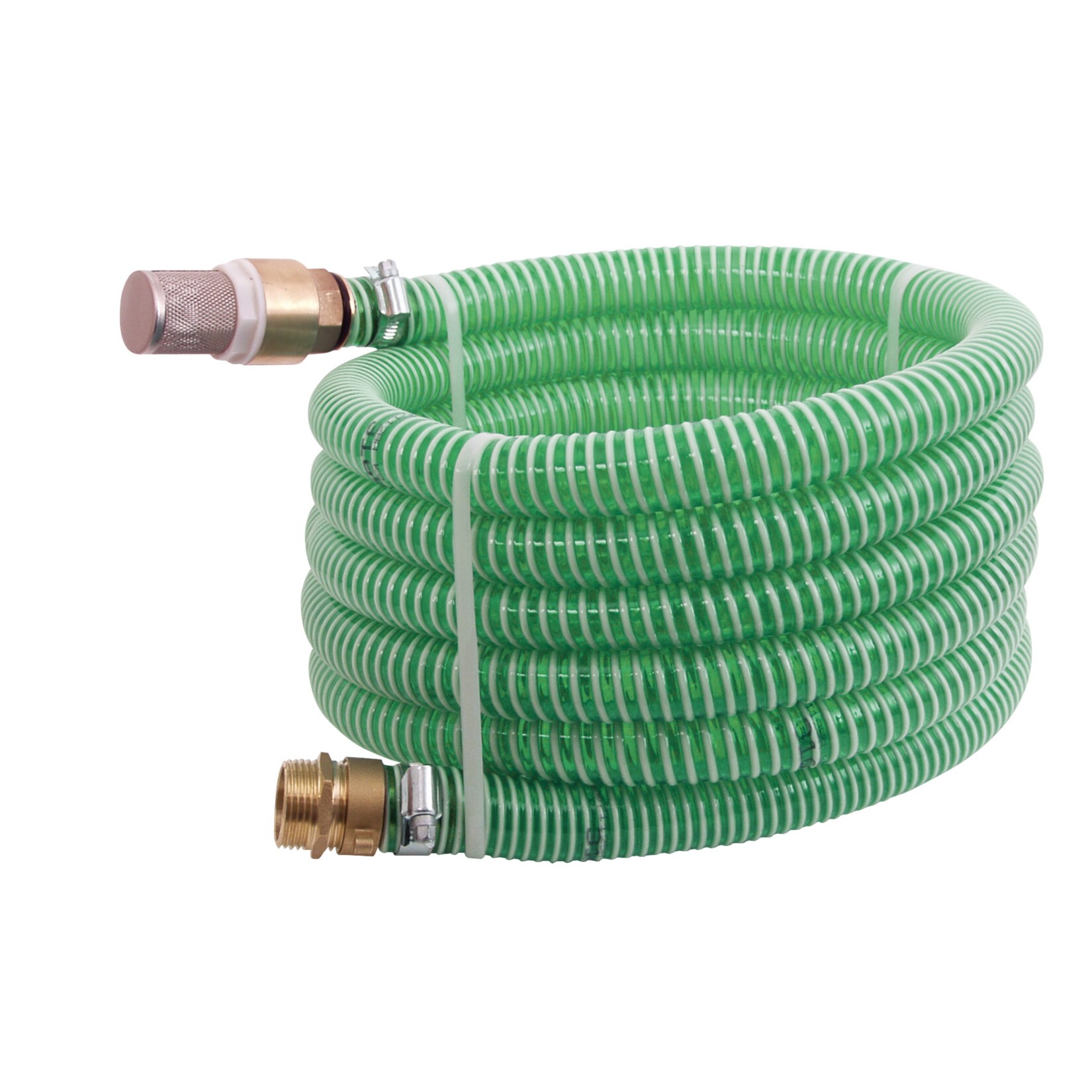 TIP 30906 Drain Hose 25mm 4m Green Anti-Kink Brass-Valve 1" Pumps