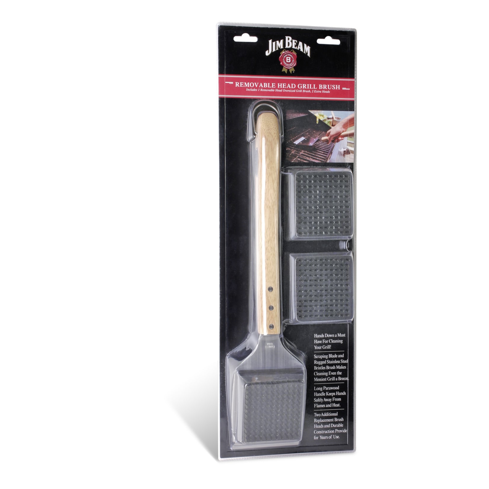 Jim Beam&reg; Grillb&uuml;rste inkl. 2 Wechselaufs&auml;tze - Bild 1