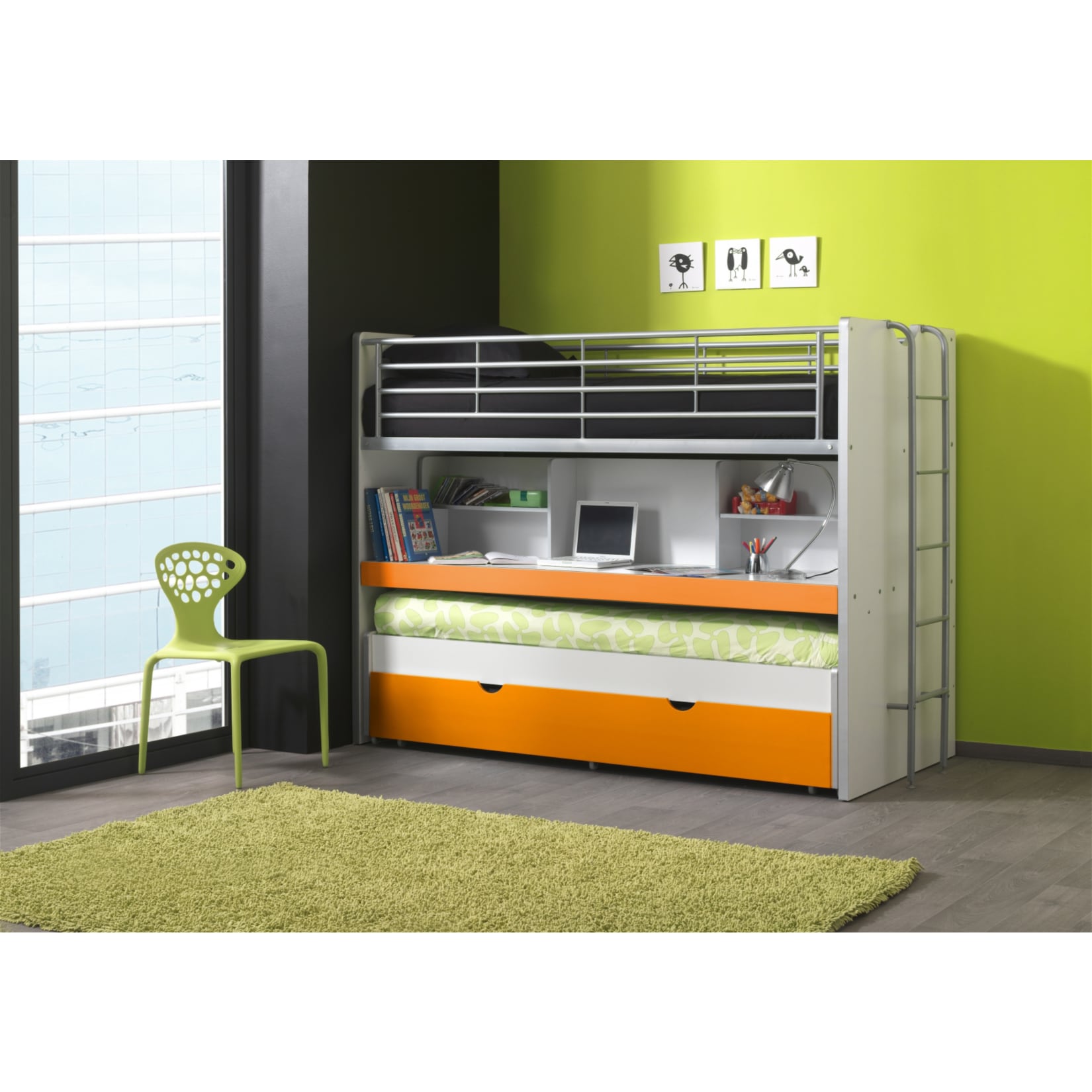 Vipack Hochbett Bonny BONHS80, orange 