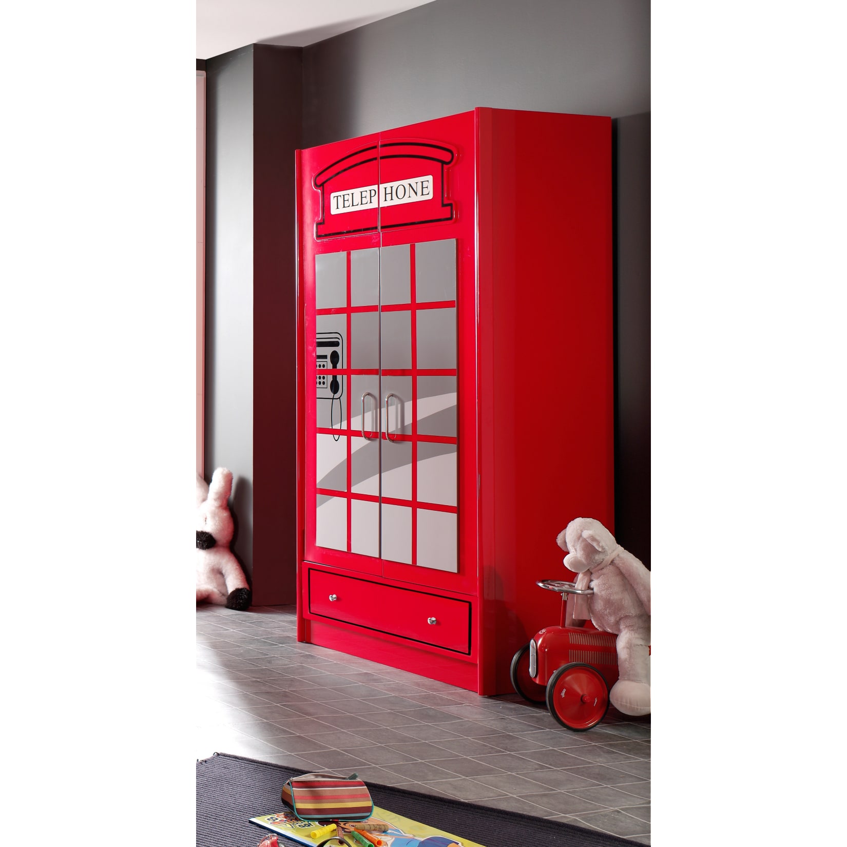 Vipack Kleiderschrank London, 2-t&uuml;rig 