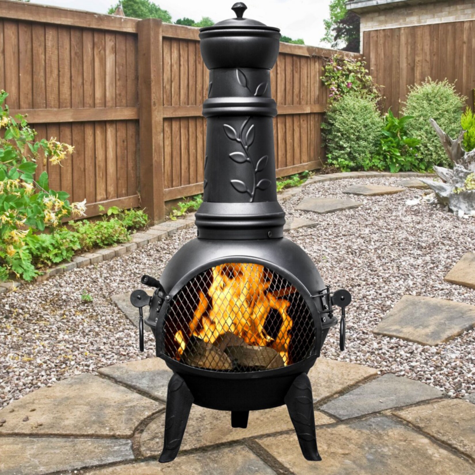 Buschbeck Grillkamin "Leaf 136" BxTxH: 48x48x136 cm