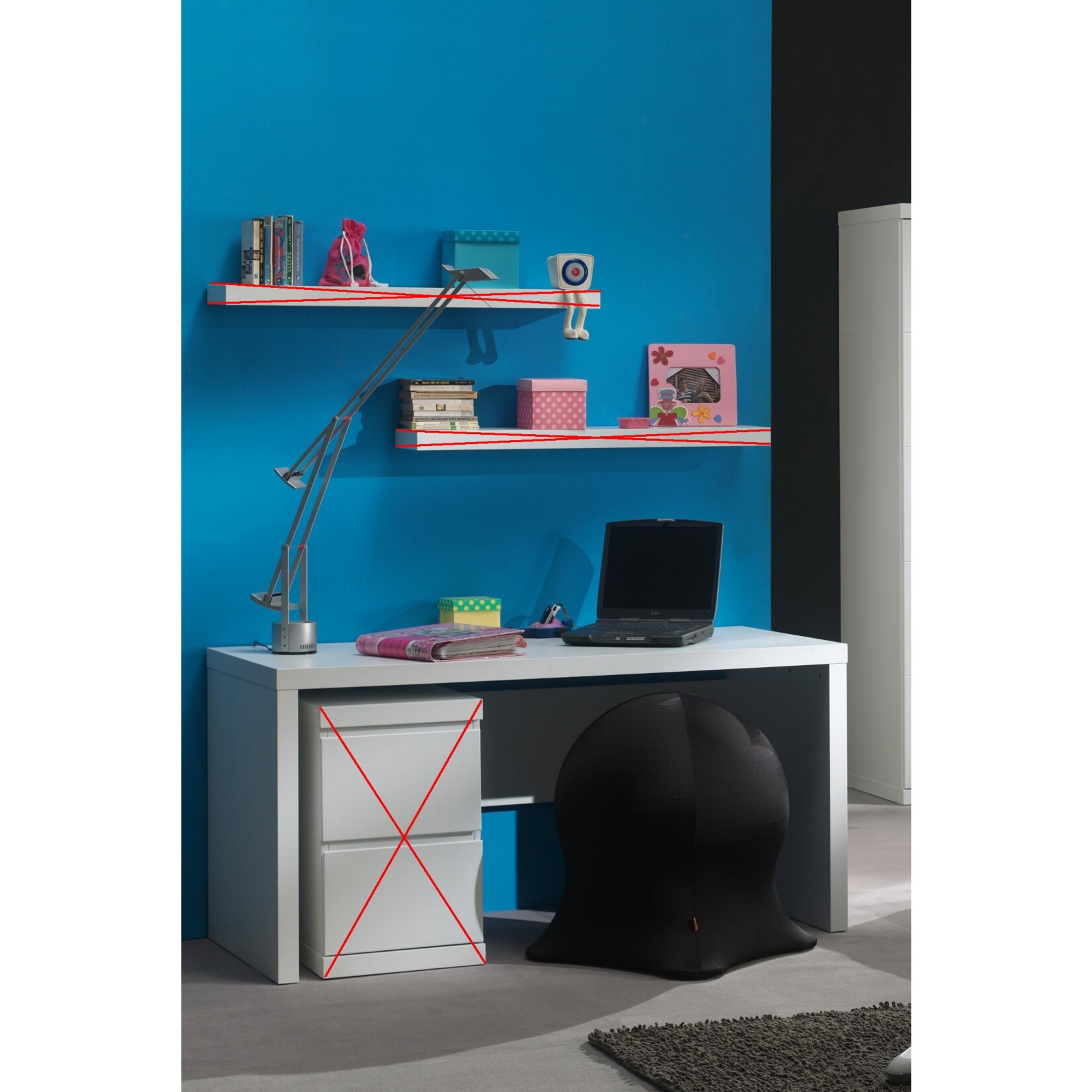 Vipack Schreibtisch Lara 