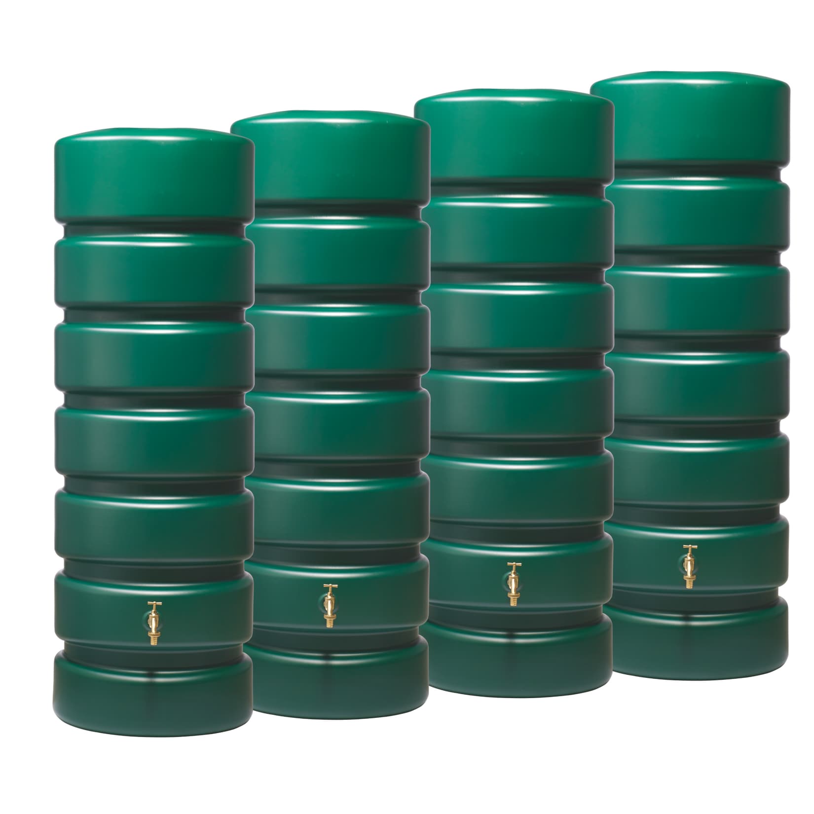 Garantia CLASSICO Regentonnen-Set 2600 L, dunkelgrün