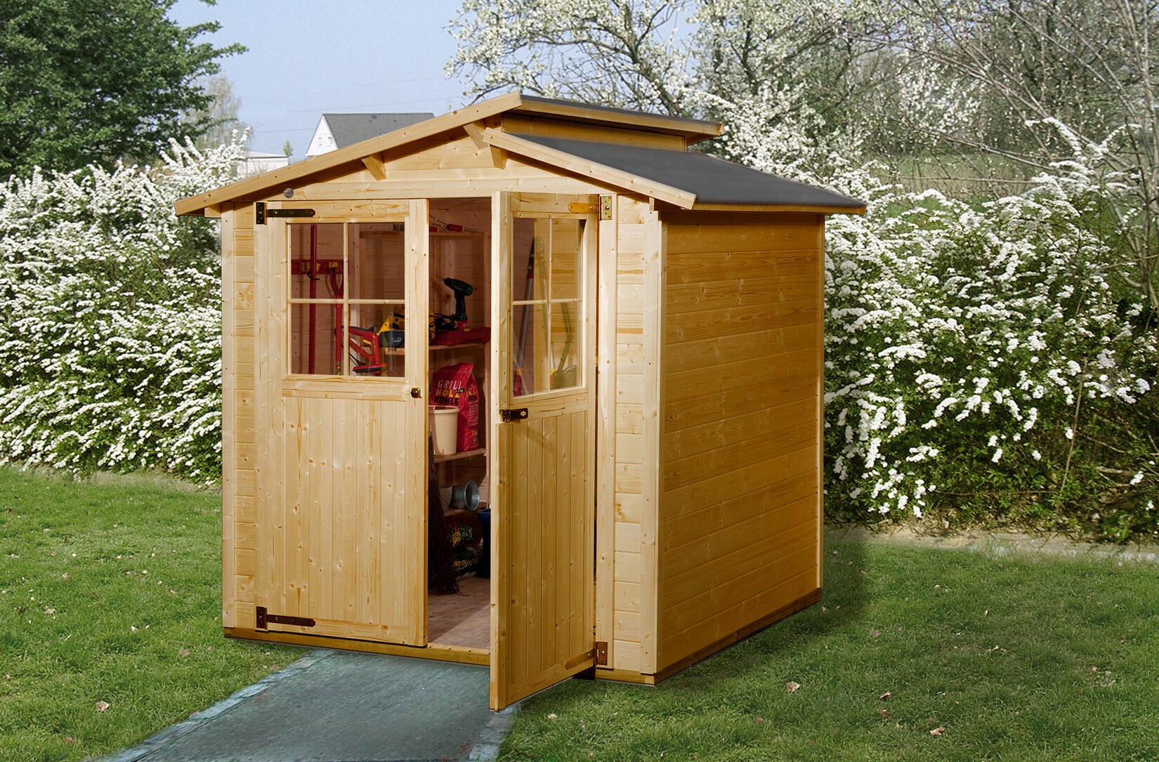 Gartenhaus 323 Gr.2, lasiert, 19 mm