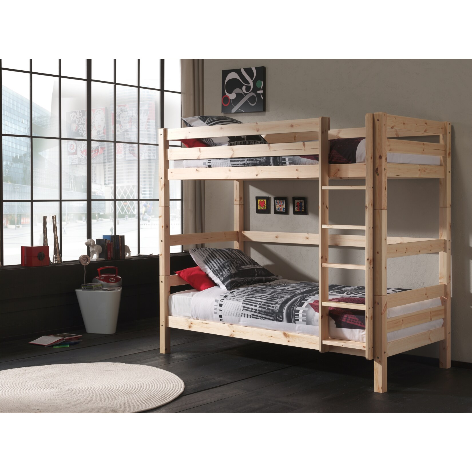 Vipack Furniture Etagen-Hochbett Pino 182 cm, natur 