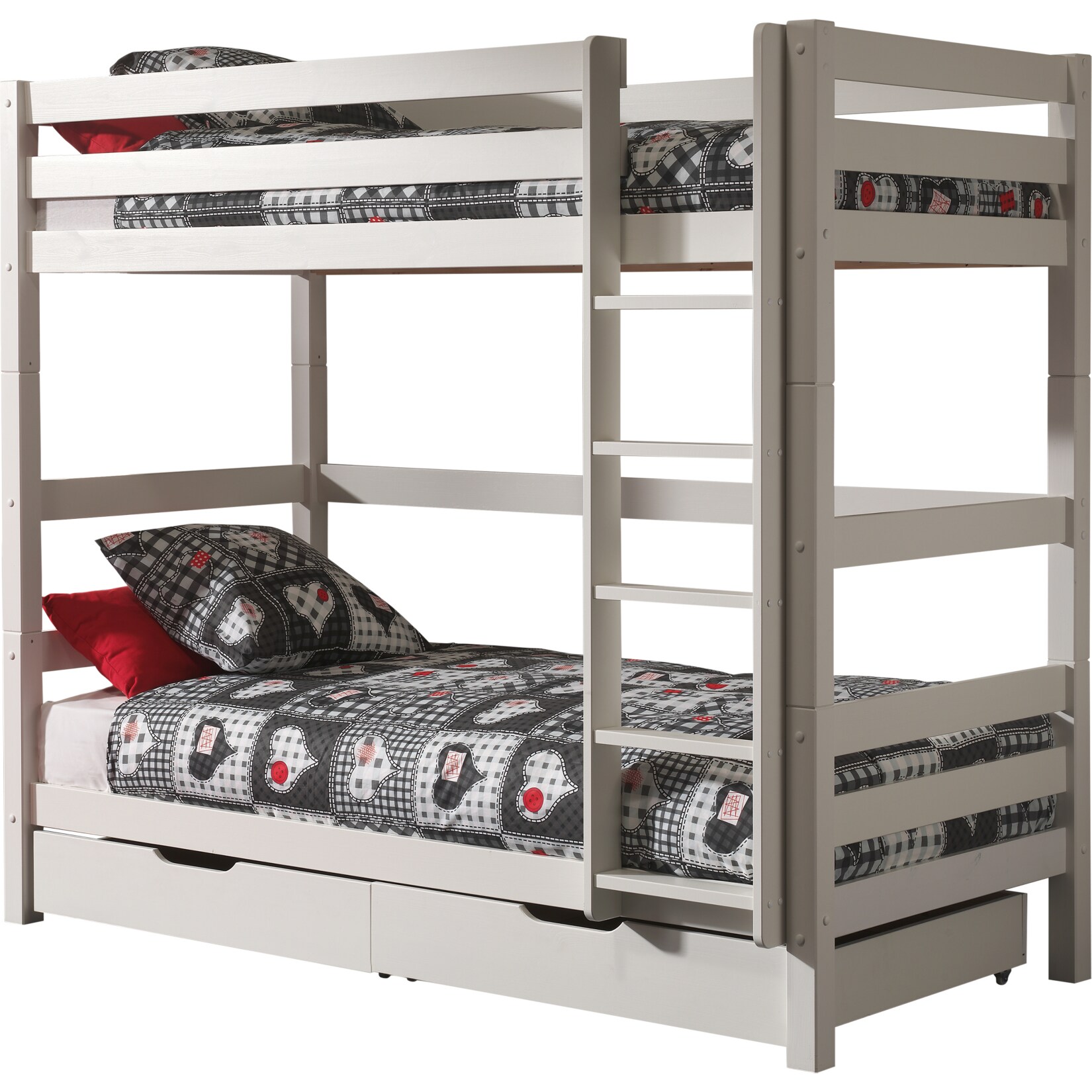 Vipack Furniture Etagen-Hochbett Pino, weiß