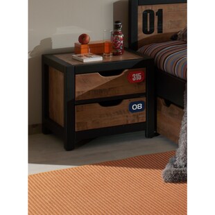 Vipack Nachtkonsole Alex Kiefer gebürstet 