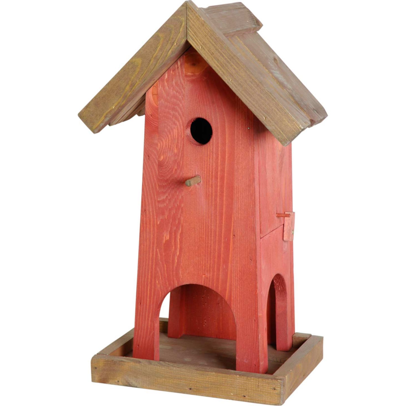 dobar Futterhaus-Nistkasten-Kombination-Rot-Braun 