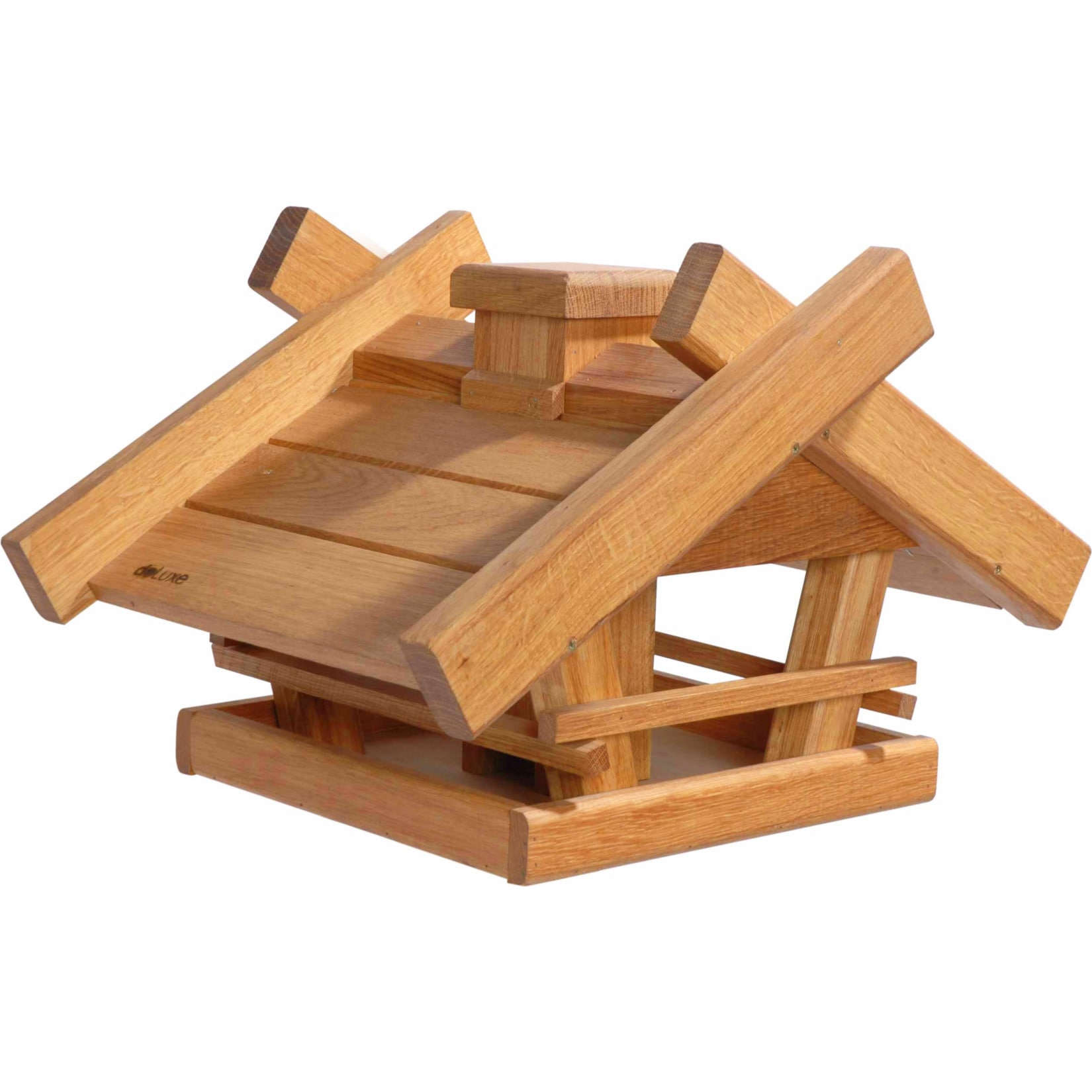 Gro&szlig;es Eiche-Vogelhaus Gartenwald mit Futtersilio 