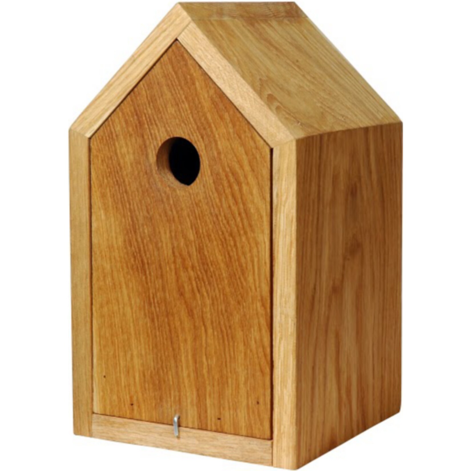 Dobar 46760e Design-Nistkasten aus Eichenholz mit Spitzdach 
