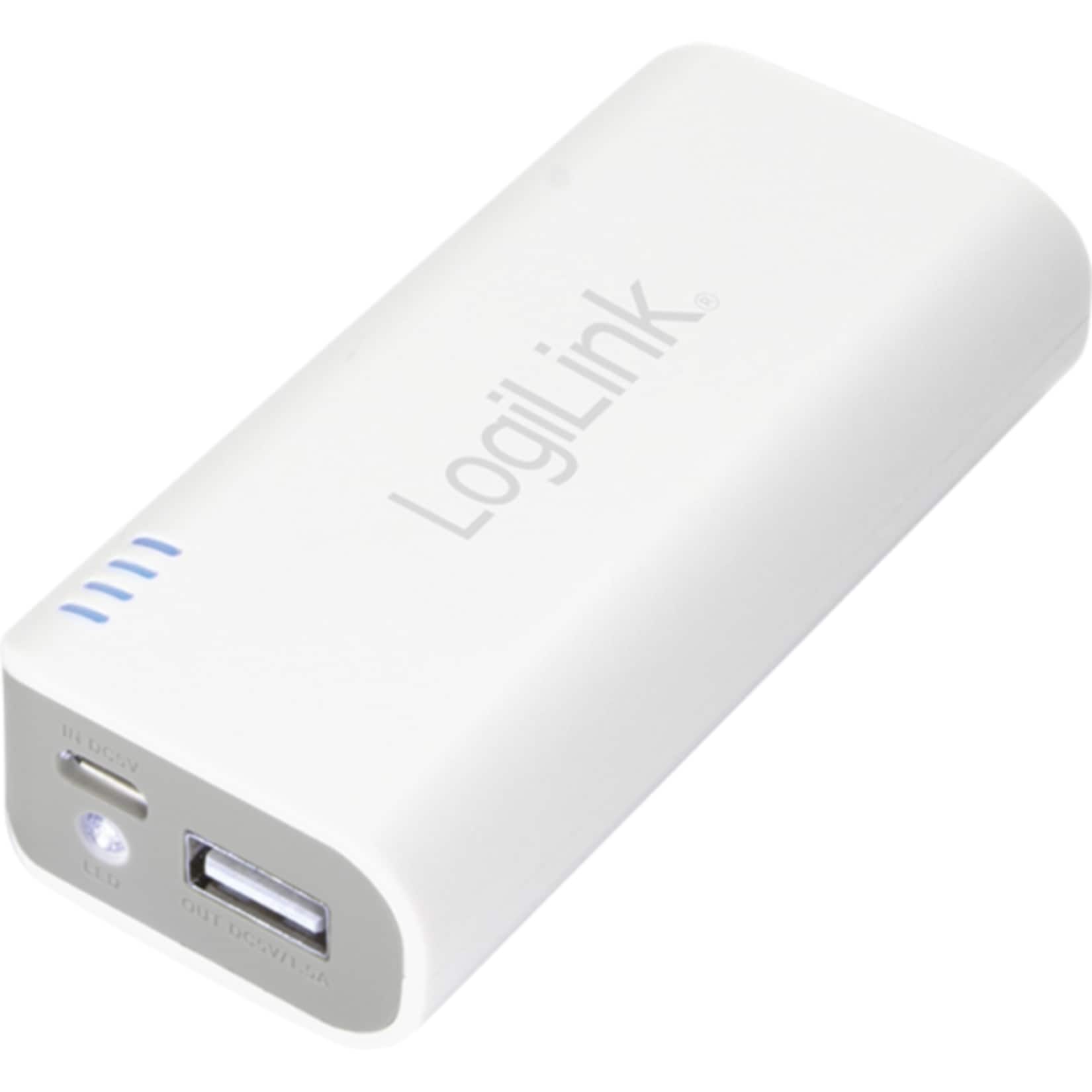 LogiLink PA0084 Mobile Power Bank, 5000 mAh 