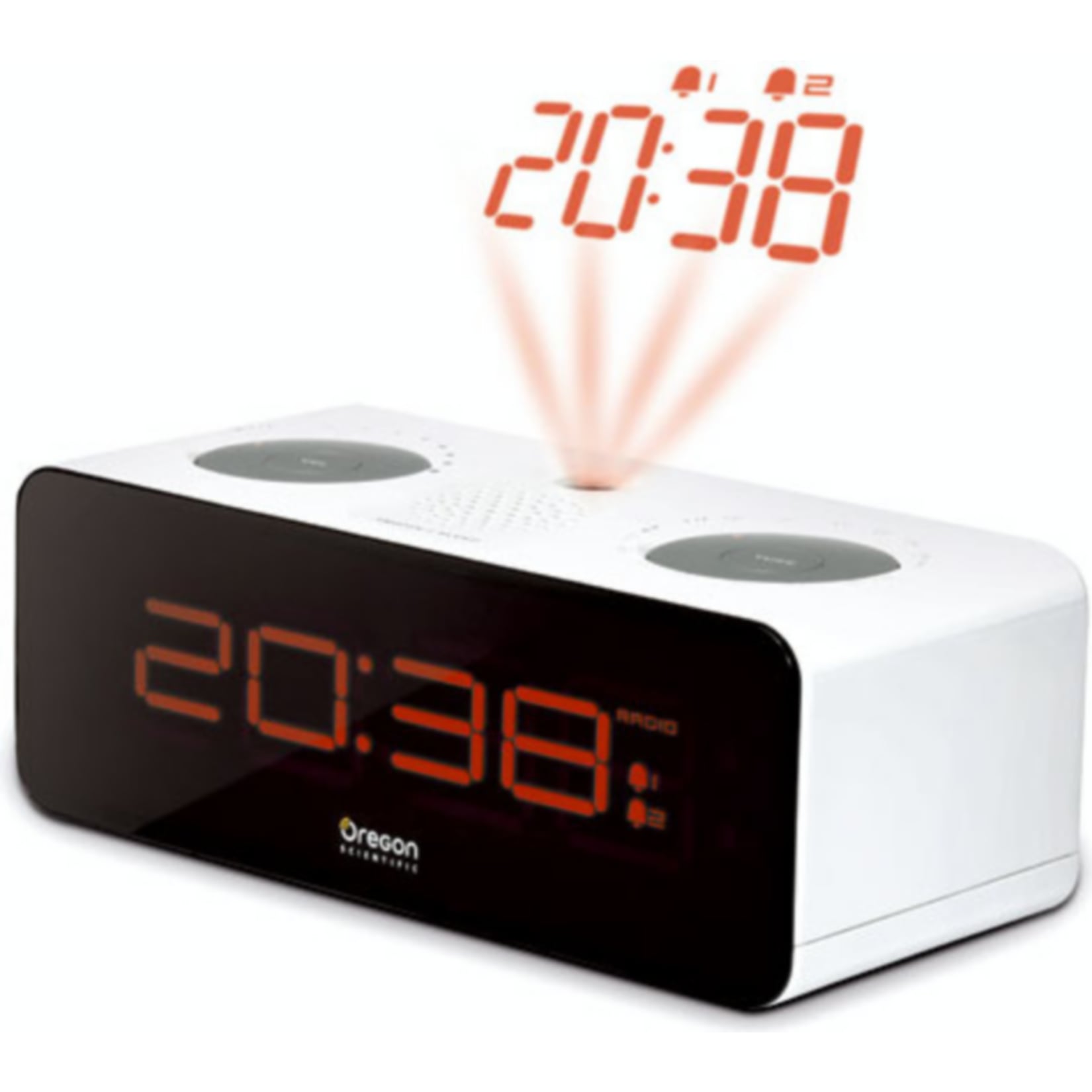 Oregon Scientific RRA320P Radiowecker mit Projektionsuhr 