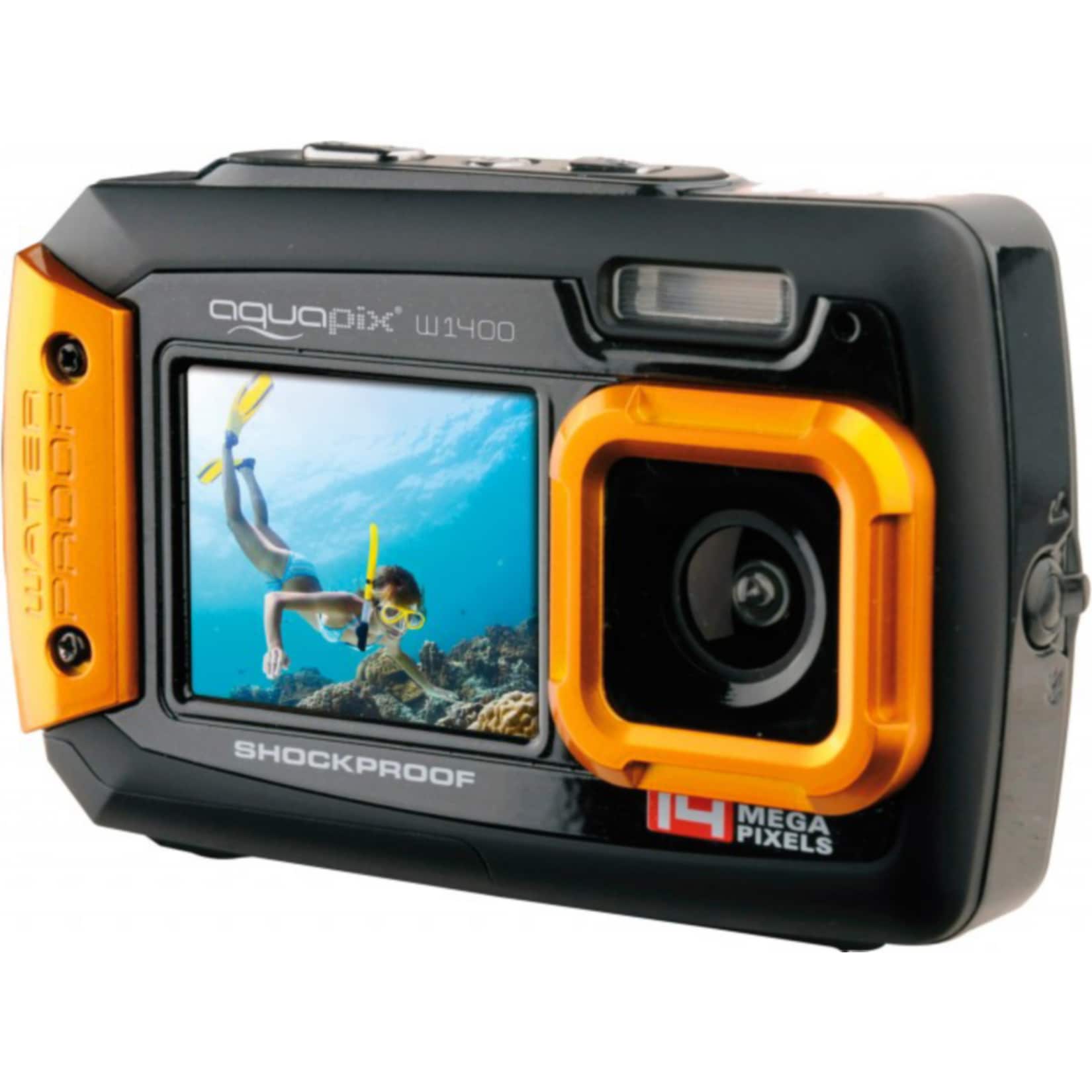 Aquapix W1400 Active Unterwasserkamera - orange 