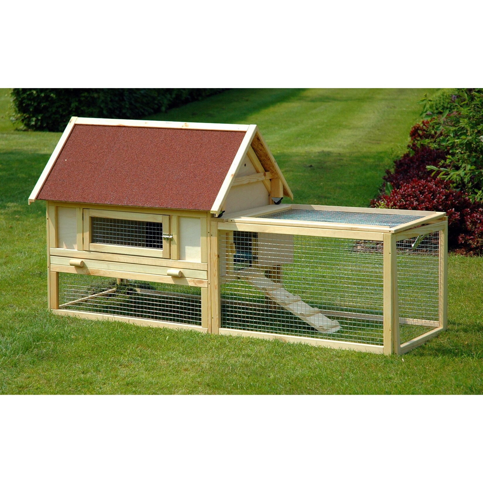 Dobar "Open Sky 2.0" Luxus-Kleintierstall mit Freigehege und Schiebedach 