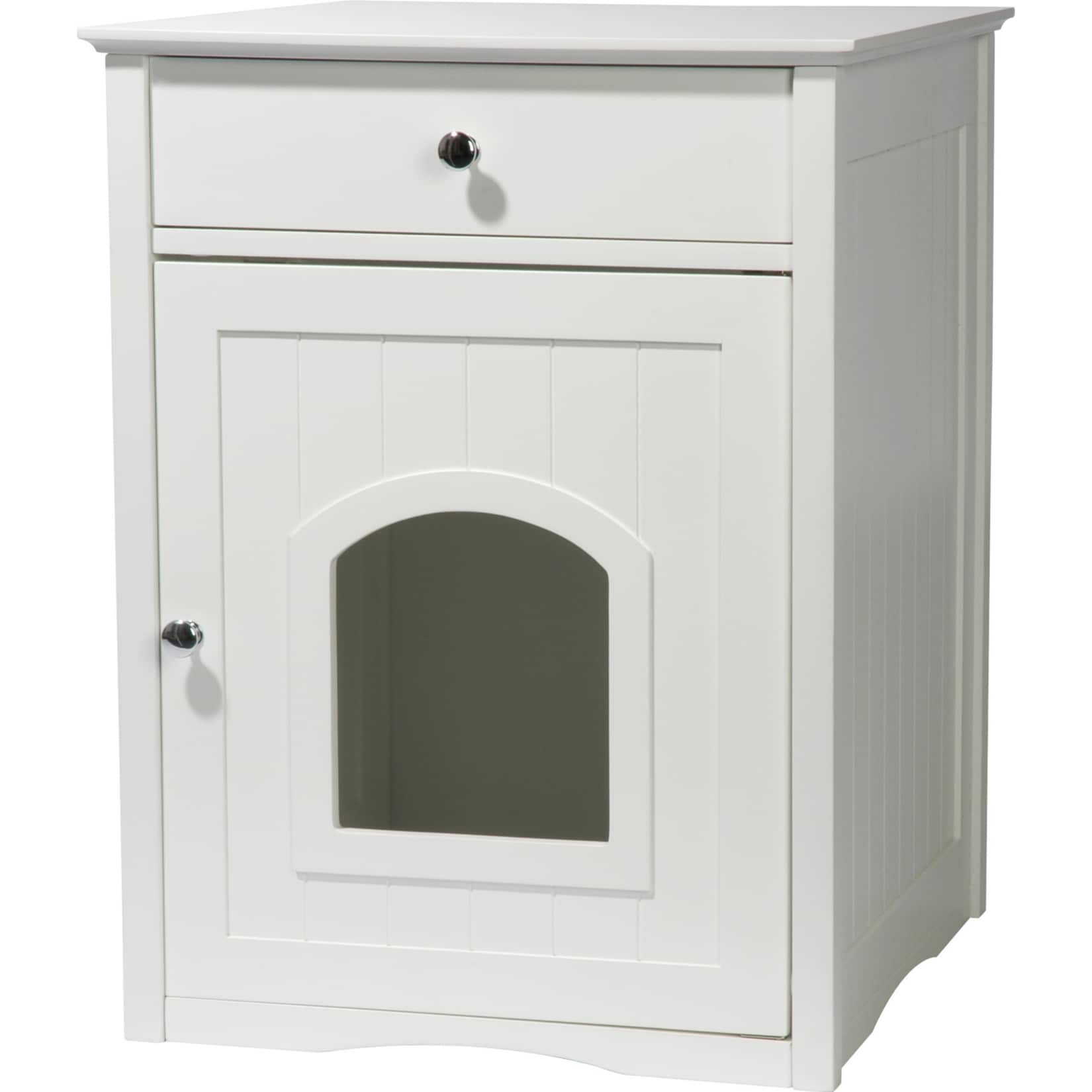 Dobar "Mohrle" Designer-Katzenschrank wei&szlig; 