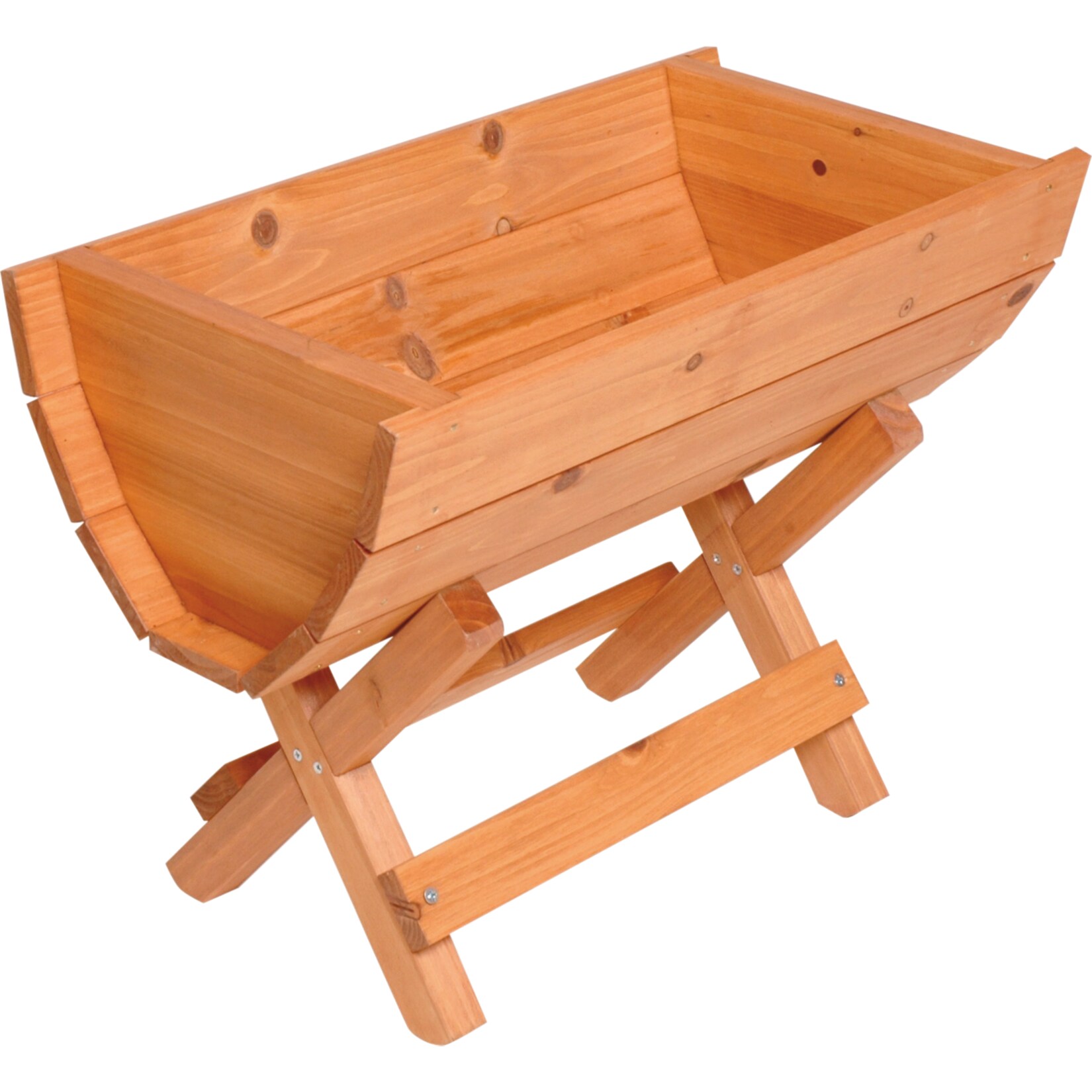 Dobar 29096e Blumenfass inkl. St&auml;nder, 50 x 26 x 35 cm 