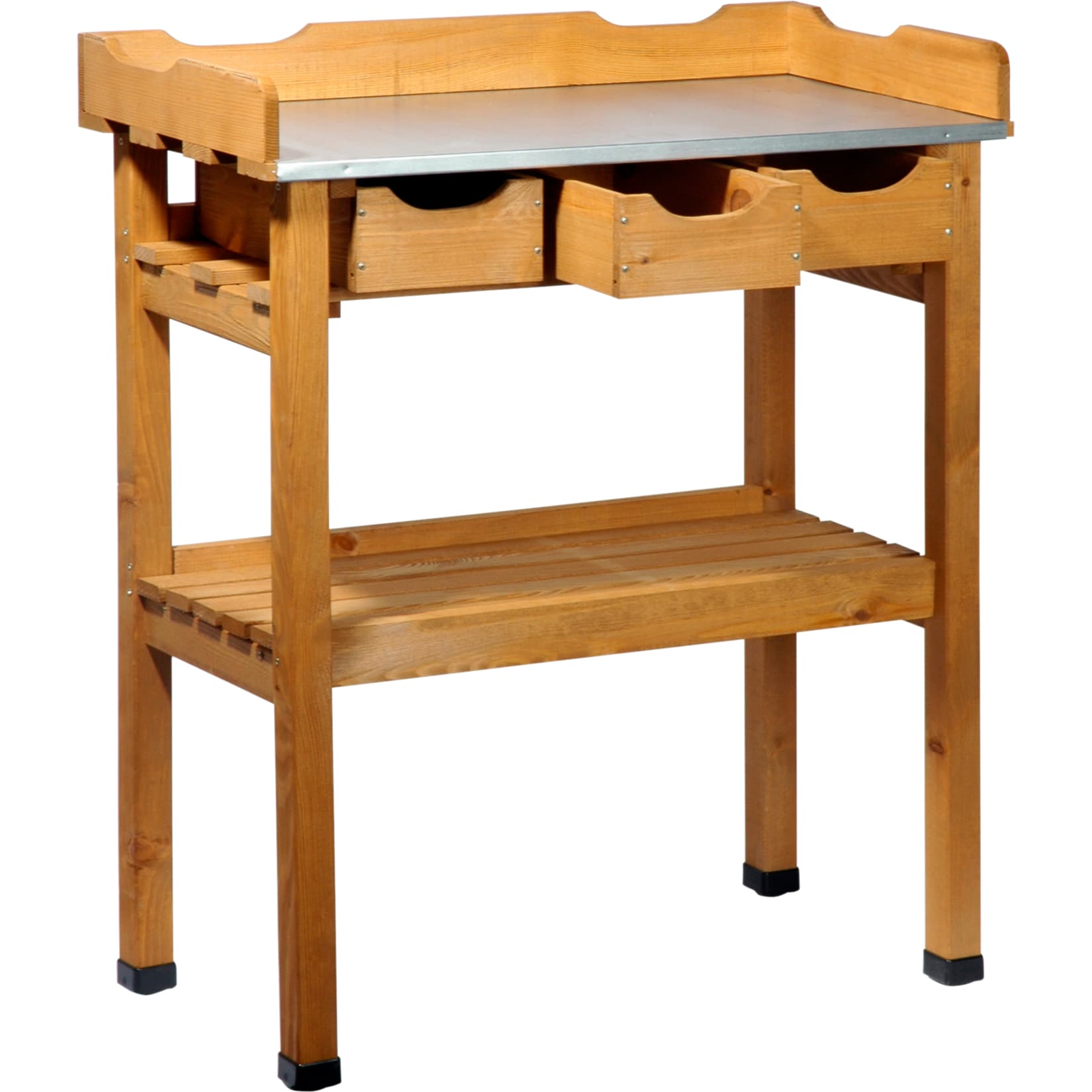 Dobar 29030e Pflanztisch mit 3 Schubladen, 80 x 40 x 90 cm 