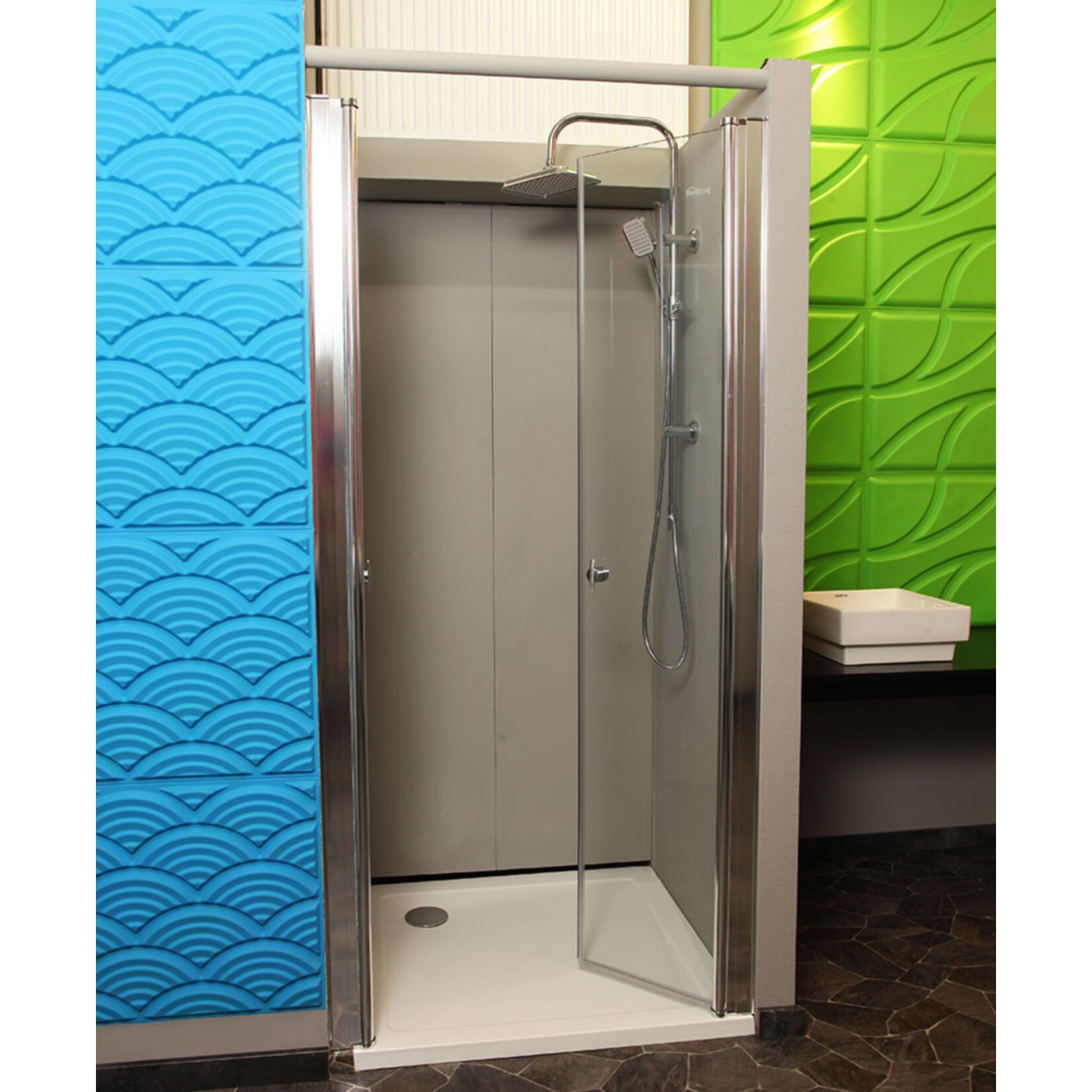 HOME DELUXE Pendelt&uuml;r LAVEA - 75 x 195 cm Klarglas 