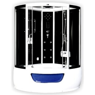 Home Deluxe Exclusio Dampfduschkabine, schwarz 