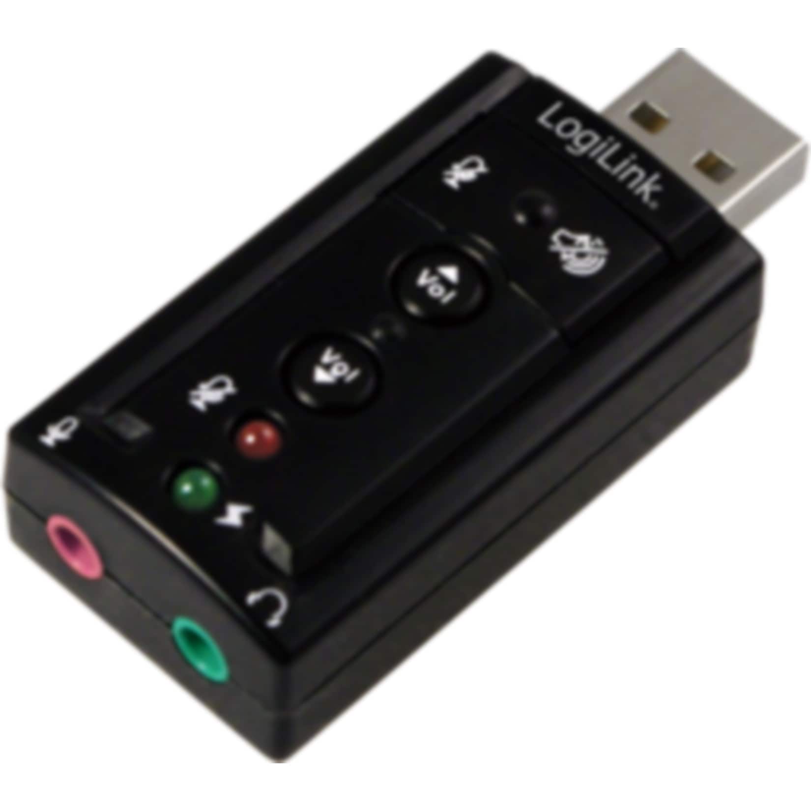 LogiLink UA0078 USB Soundkarte mit Virtual 7.1 Soundeffekt 