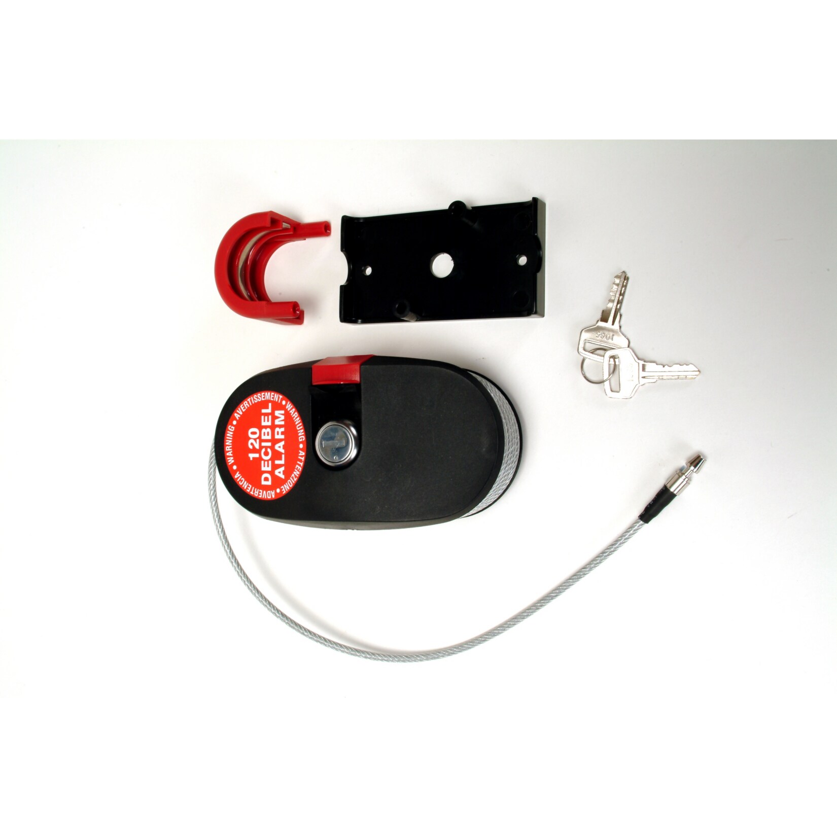 Lock Alarm 6797 Cable Sicherheitsschloss, 4,6m L&auml;nge, Alarmton von 120 Dezibel 