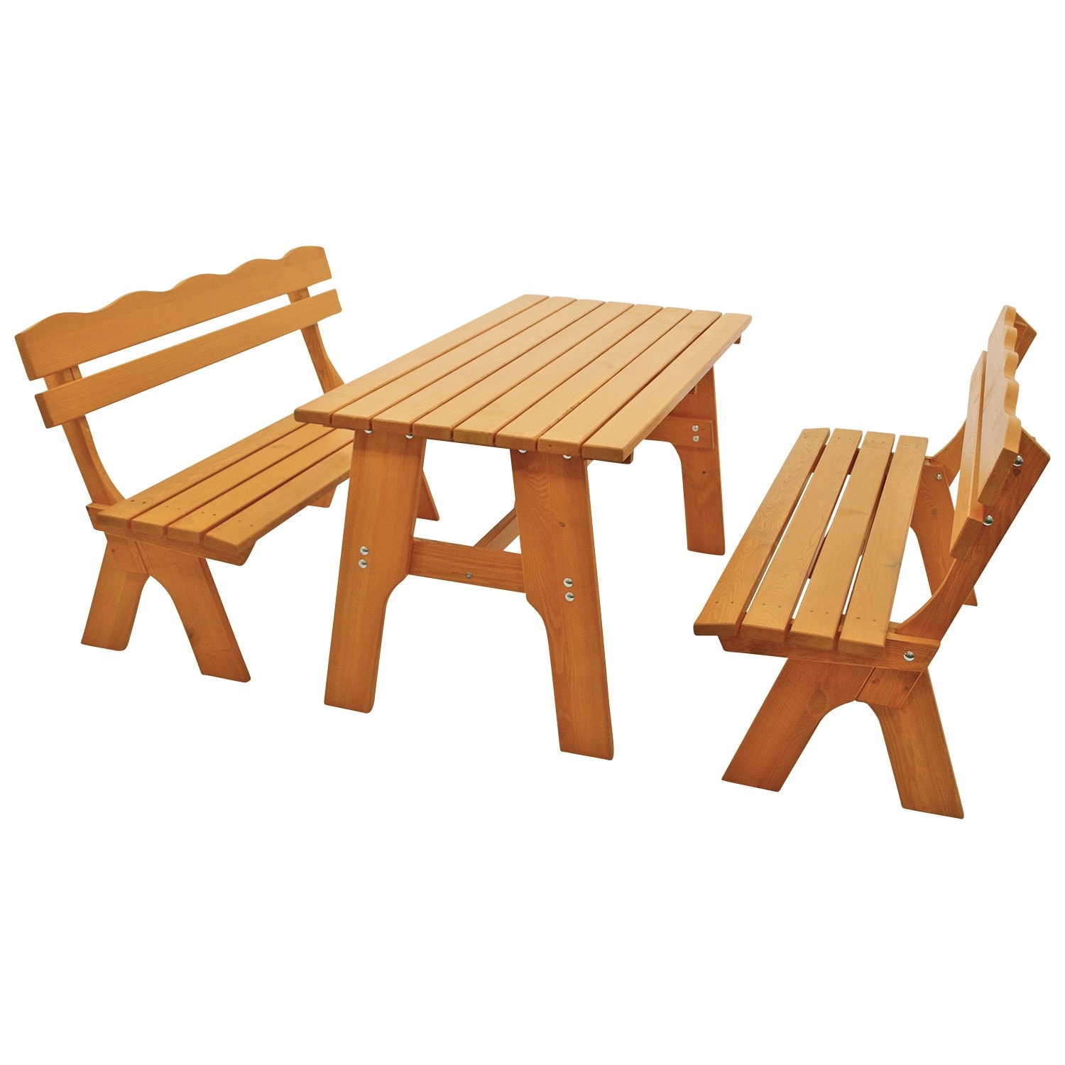 Garnitur FREITAL 3-teilig 150cm, Kiefer 