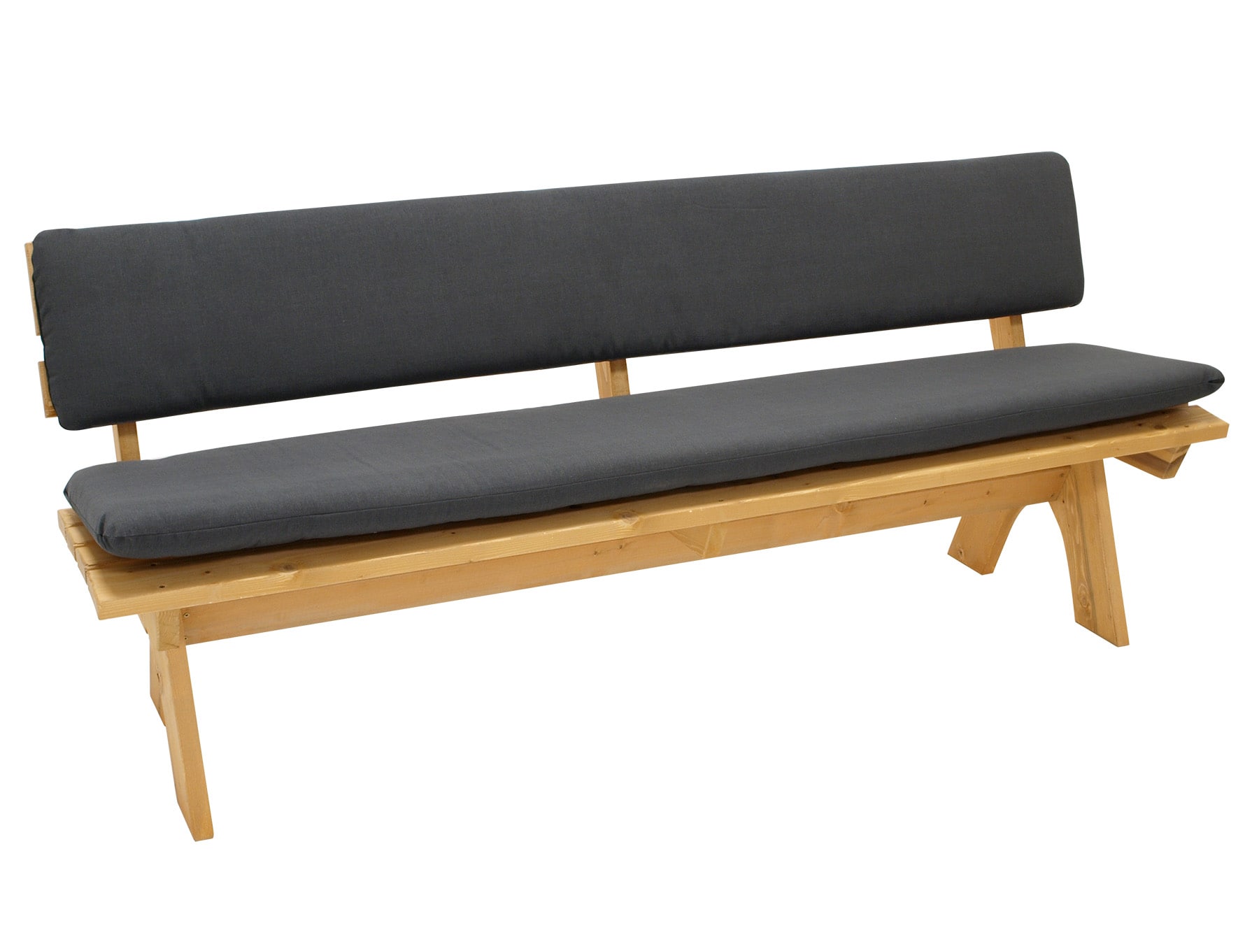 Auflagenset ARIZONA f&uuml;r Bank 4-sitzer 195cm, anthrazit, 2-teilig 