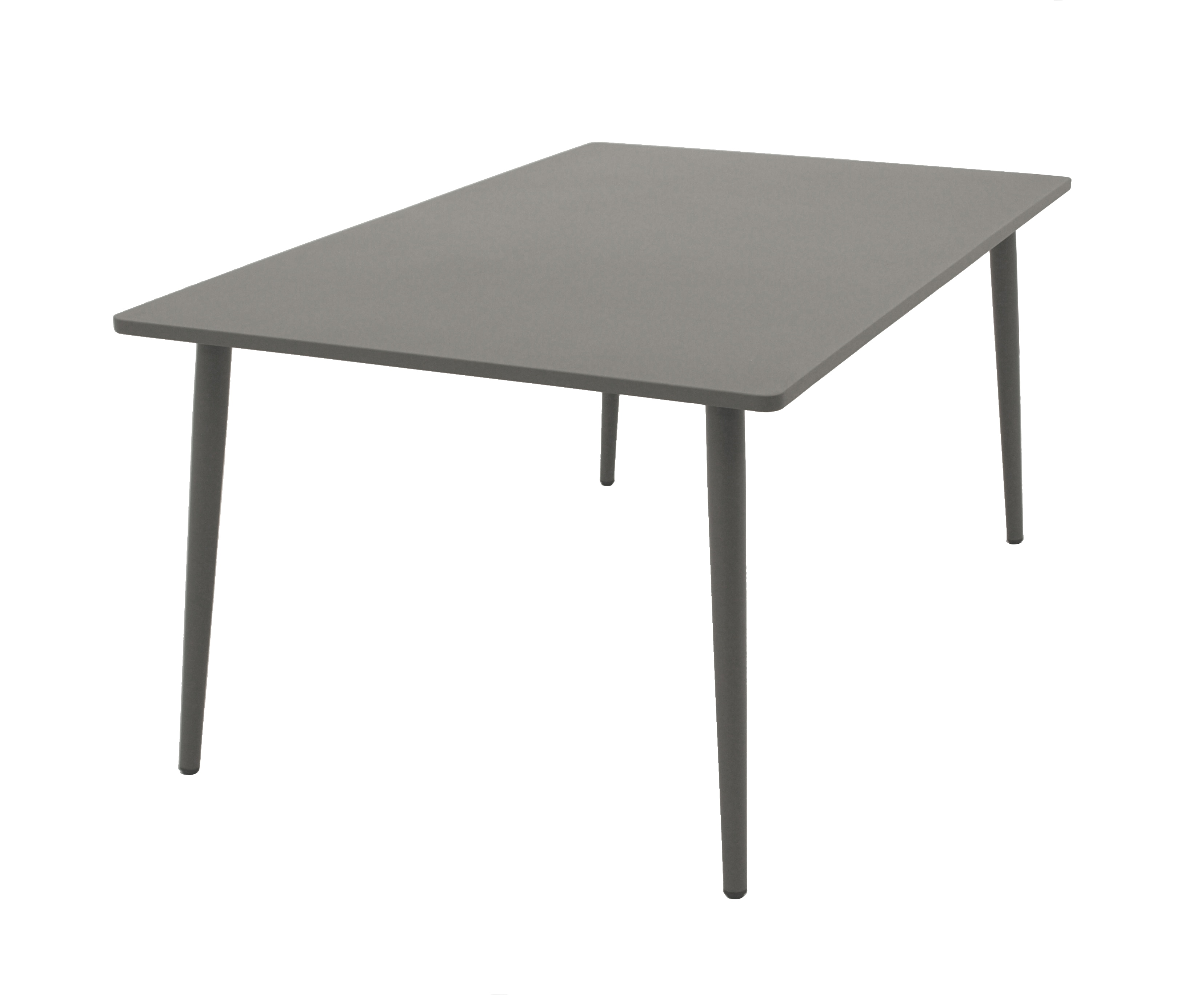 Tisch DENVER 100x160cm, Metall grau 