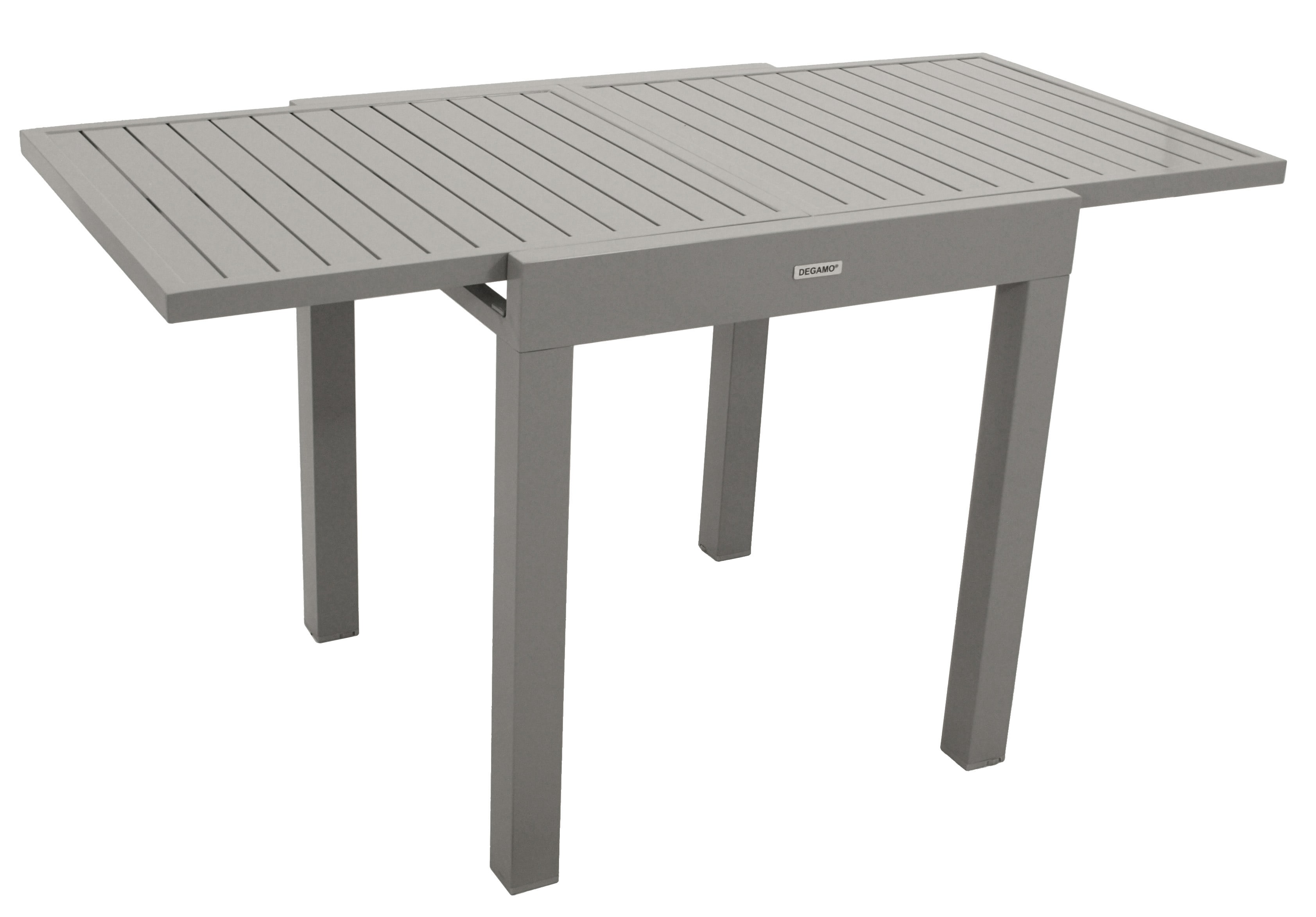 Balkon-Ausziehtisch TIRANA 70/140x70cm, Aluminium silbergrau 