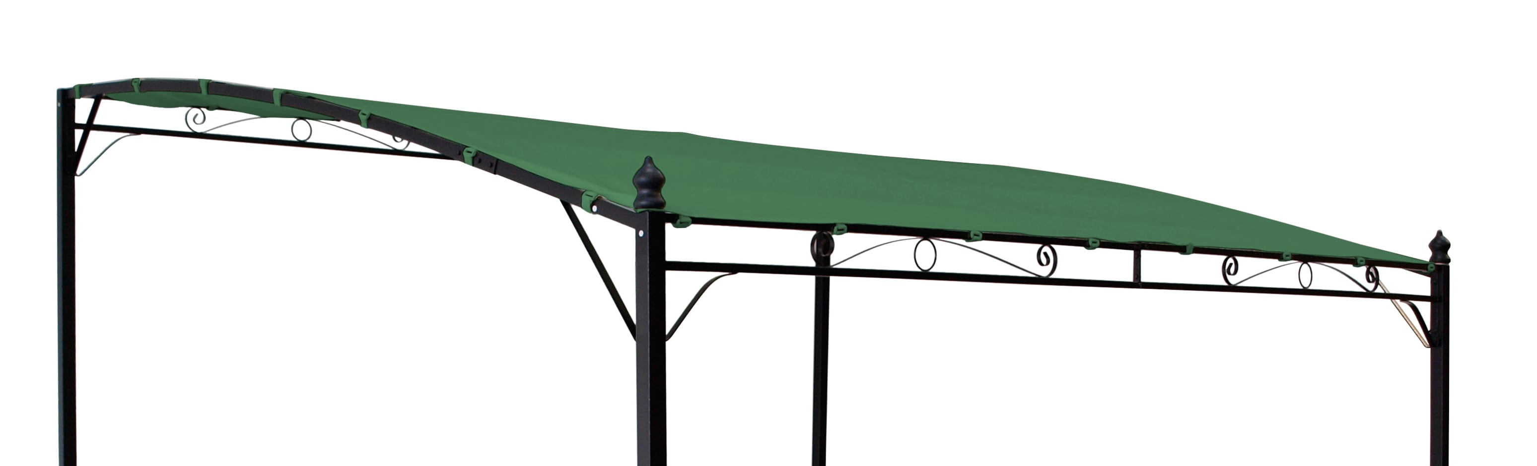 Ersatzdach f&uuml;r Anbaupavillon MANTOVA, PVC-beschichtet, dunkelgr&uuml;n 