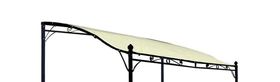 Ersatzdach f&uuml;r Anbaupavillon MANTOVA XL 3x3 Meter, PVC-beschichtet ecru 
