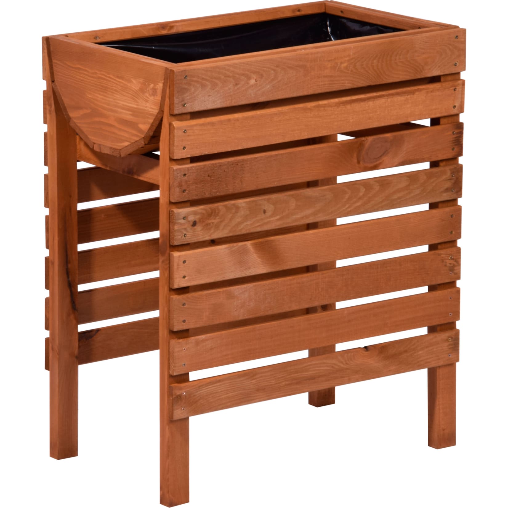 Dobar 58155E Hochbeet 70x45x71 cm, inkl. Pflanzfolie 