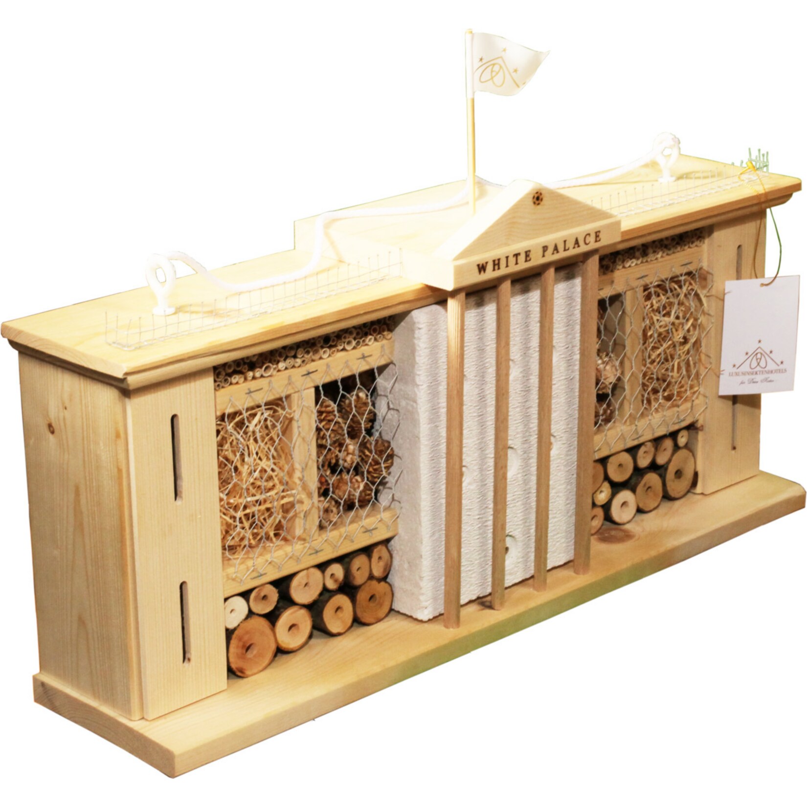 DOBAR Insektenhotel-Bausatz WEISSER PALAST - braun