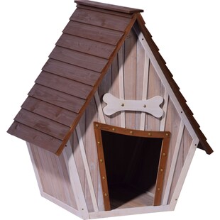 dobar große Hundehütte mit entfernbarem Boden | ca. 90x77x109 cm 