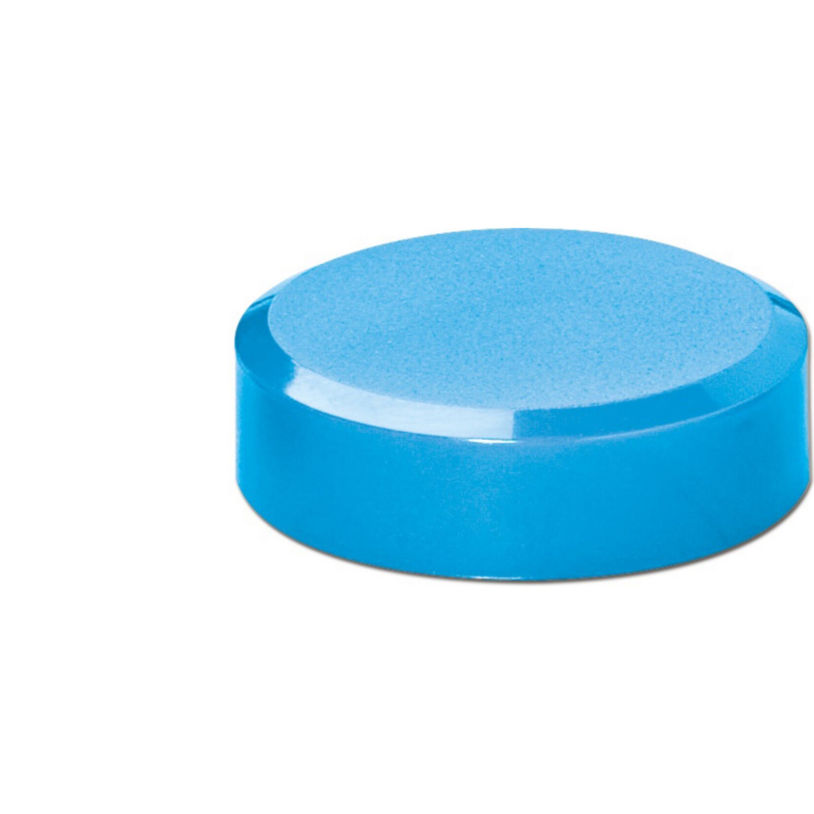 MAUL Facetterand-Magnet MAULpro, &Oslash; 30 x 10 mm, 0,6 kg Haftkraft, 20 St./Set - hellblau - Bild 1