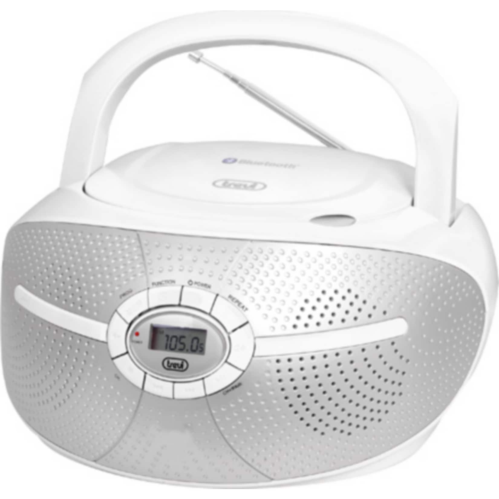 Trevi CMP 552 BT Stereo-Radio-CD-Player mit CD und Bluetooth - wei&szlig; 