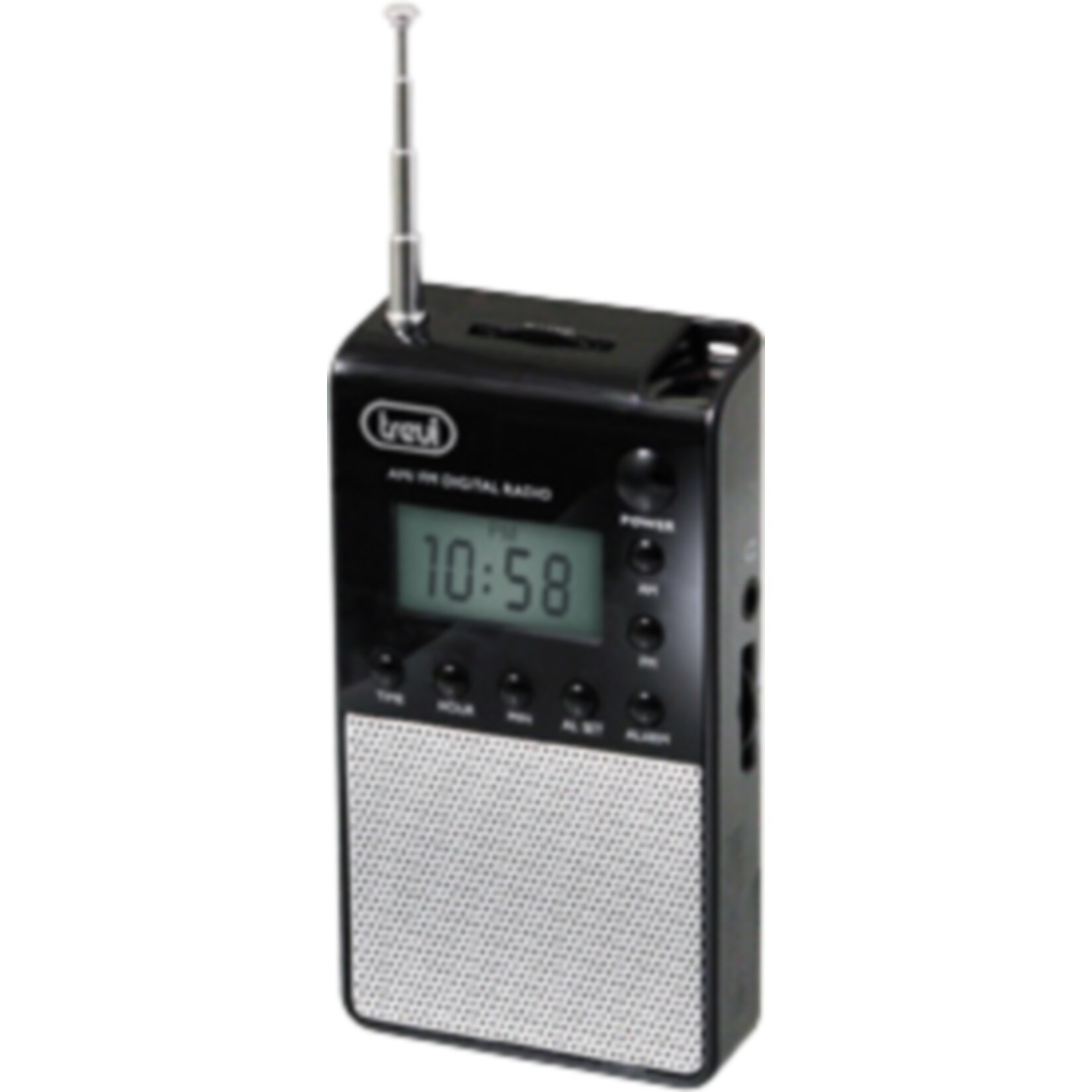 Trevi DR 735 portables AM/FM-Radio im nostalgischen Design - schwarz 