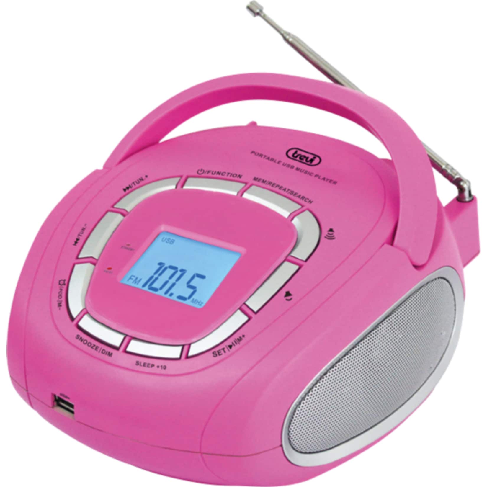 Trevi KB 508 USB Boombox mit MP3 - pink 