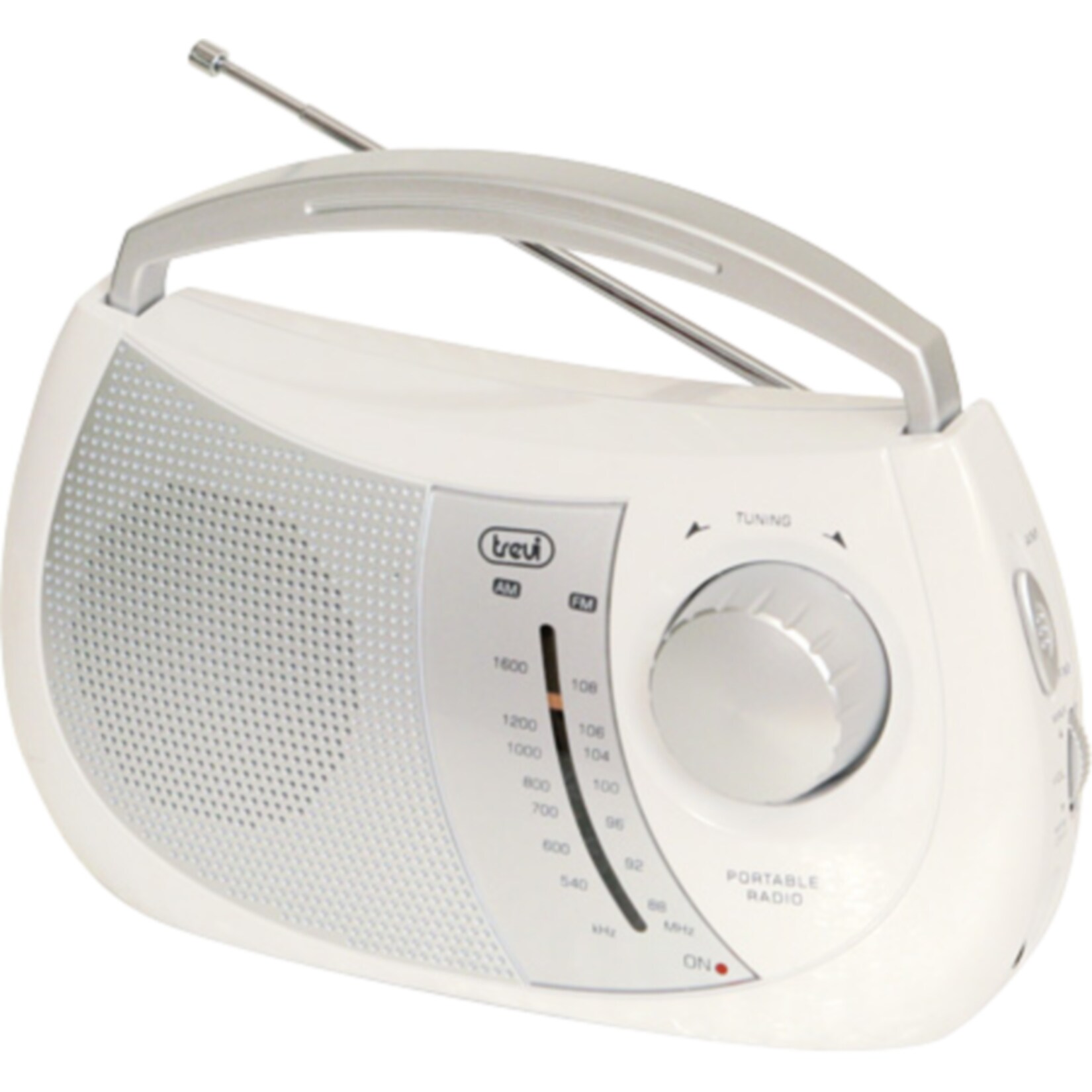 Trevi RA 764 portables 2 Band AM/FM-Radio im trendigen Design - wei&szlig; 
