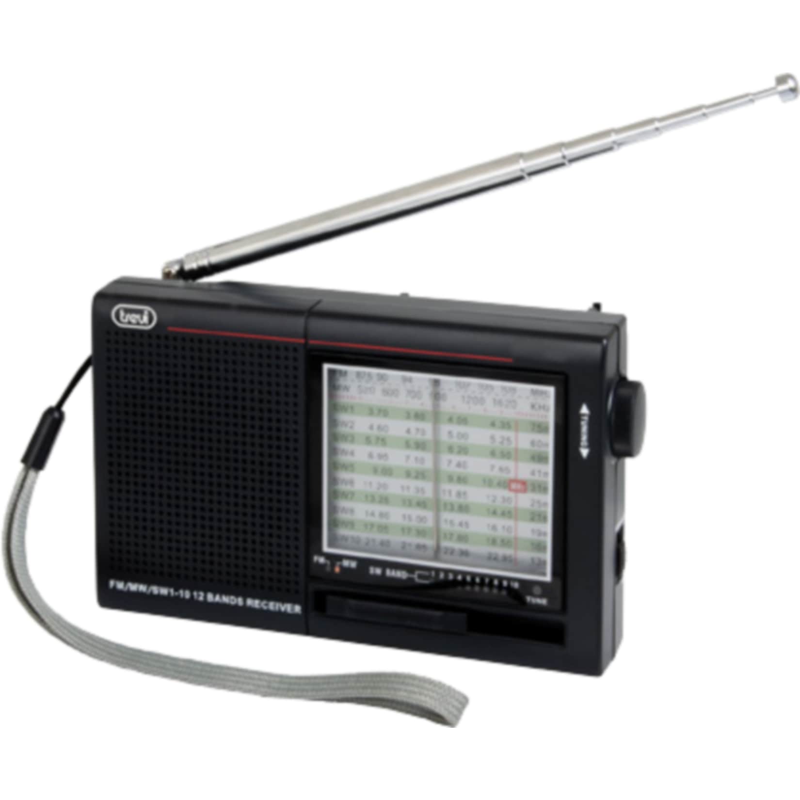 Trevi MB 729 tragbares 8 Band Radio mit Lautsprecher - schwarz 